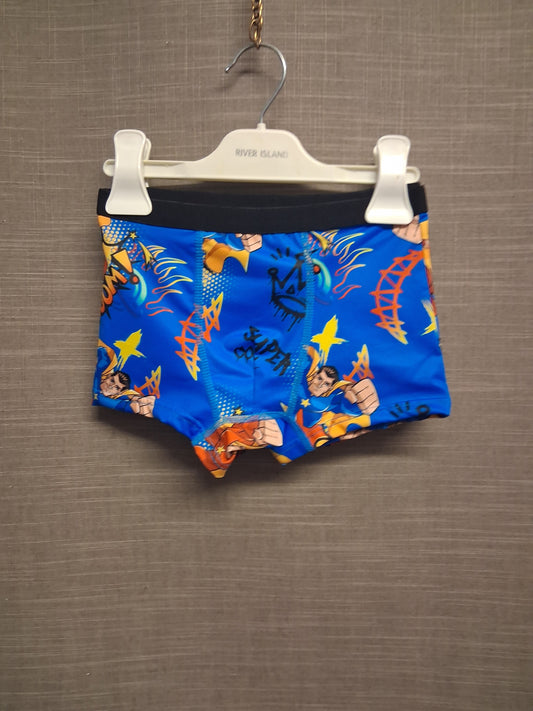 Shein Boys 4 Pack Super Hero Theme Boxer Shorts Underwear New in Pack Age 6 Years