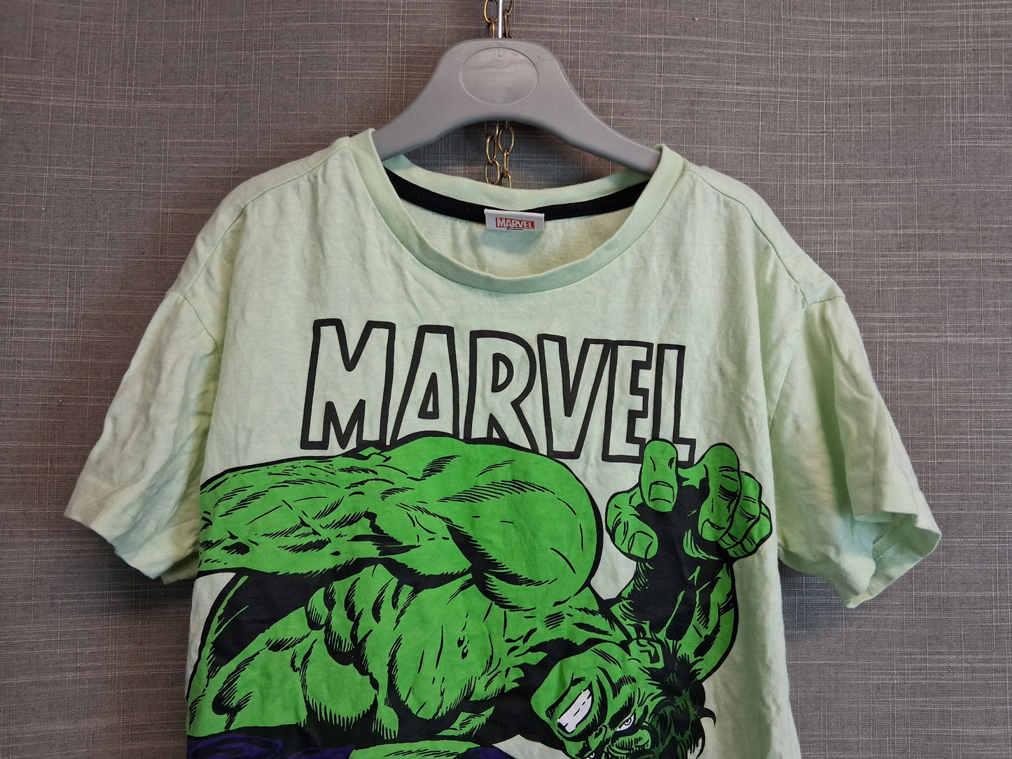Marvel Boys Hulk T-Shirt Green Short Sleeve Age 4-5 Years