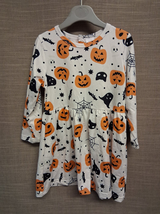 Shein Girls Halloween A Line Long Sleeve Dress Age 2-3 Years