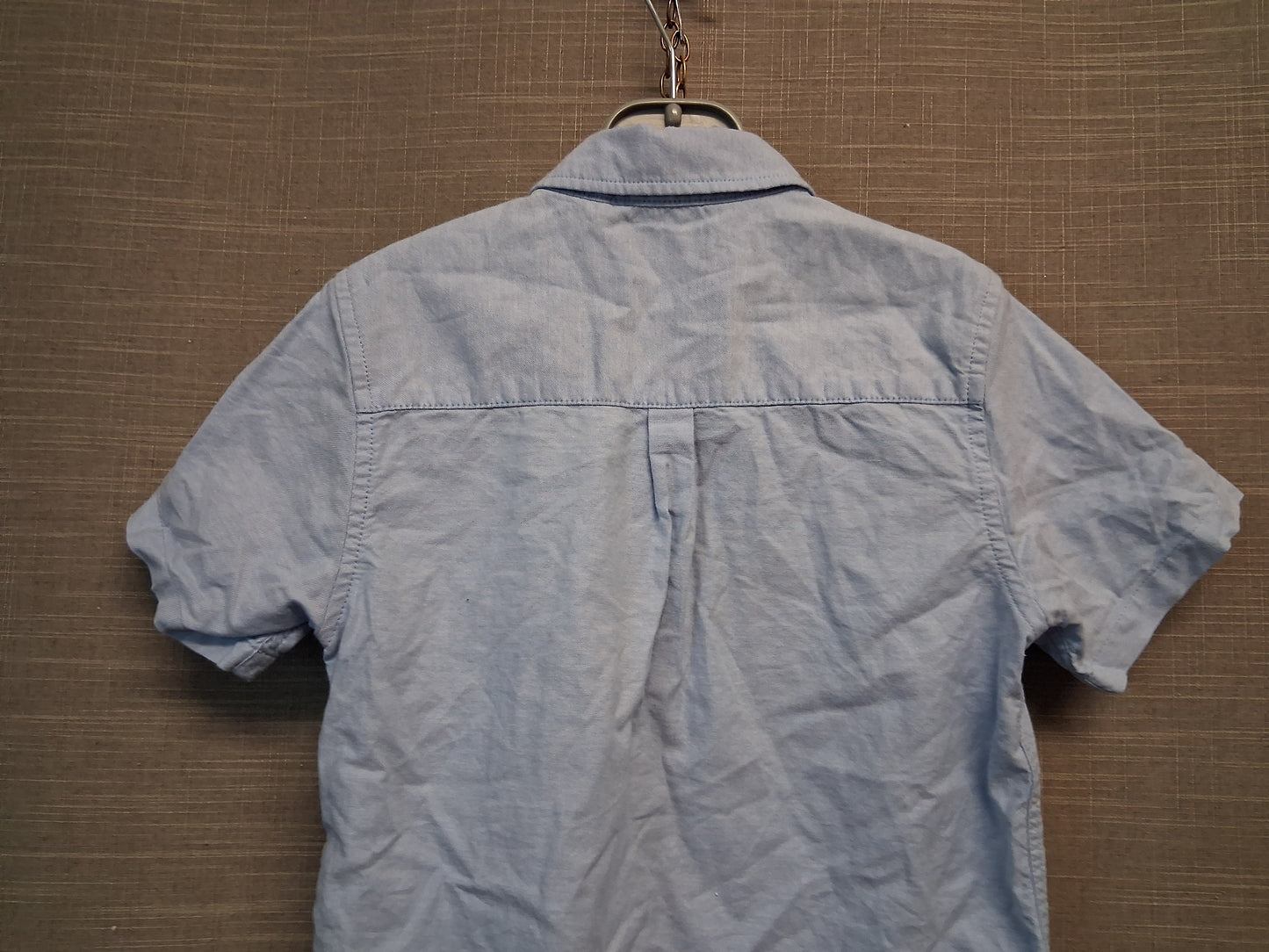 Next Boys Chambray Blue Shirt Short Sleeve Age 5-6 Years