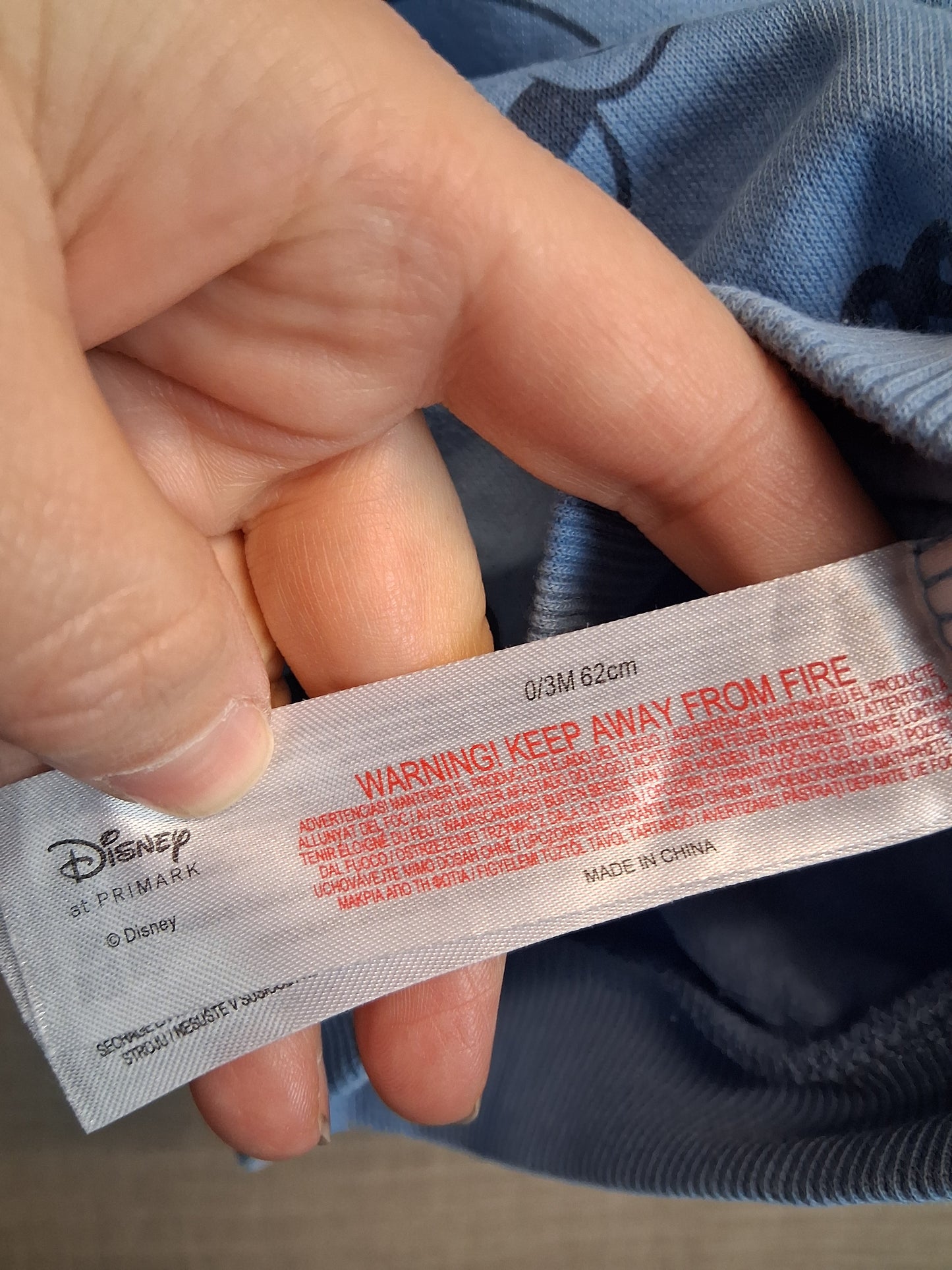 Primark Disney Donald Duck Sweater Blue Age 0-3 Months