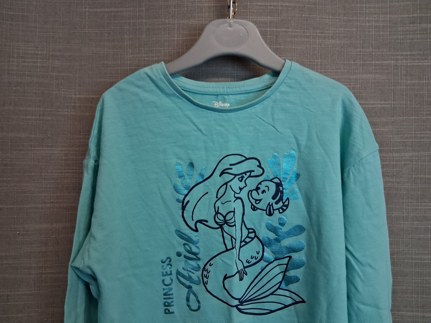 Marks & Spencer Ariel Blue Long Sleeve T-Shirt Age 5-6 Years