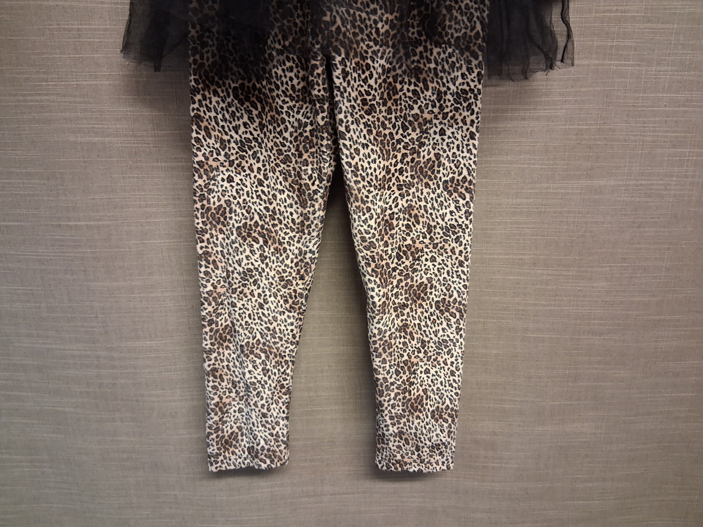 TU Girls Leopard Cat Fancy Dress Costume Age 7 Years Beige Black Halloween