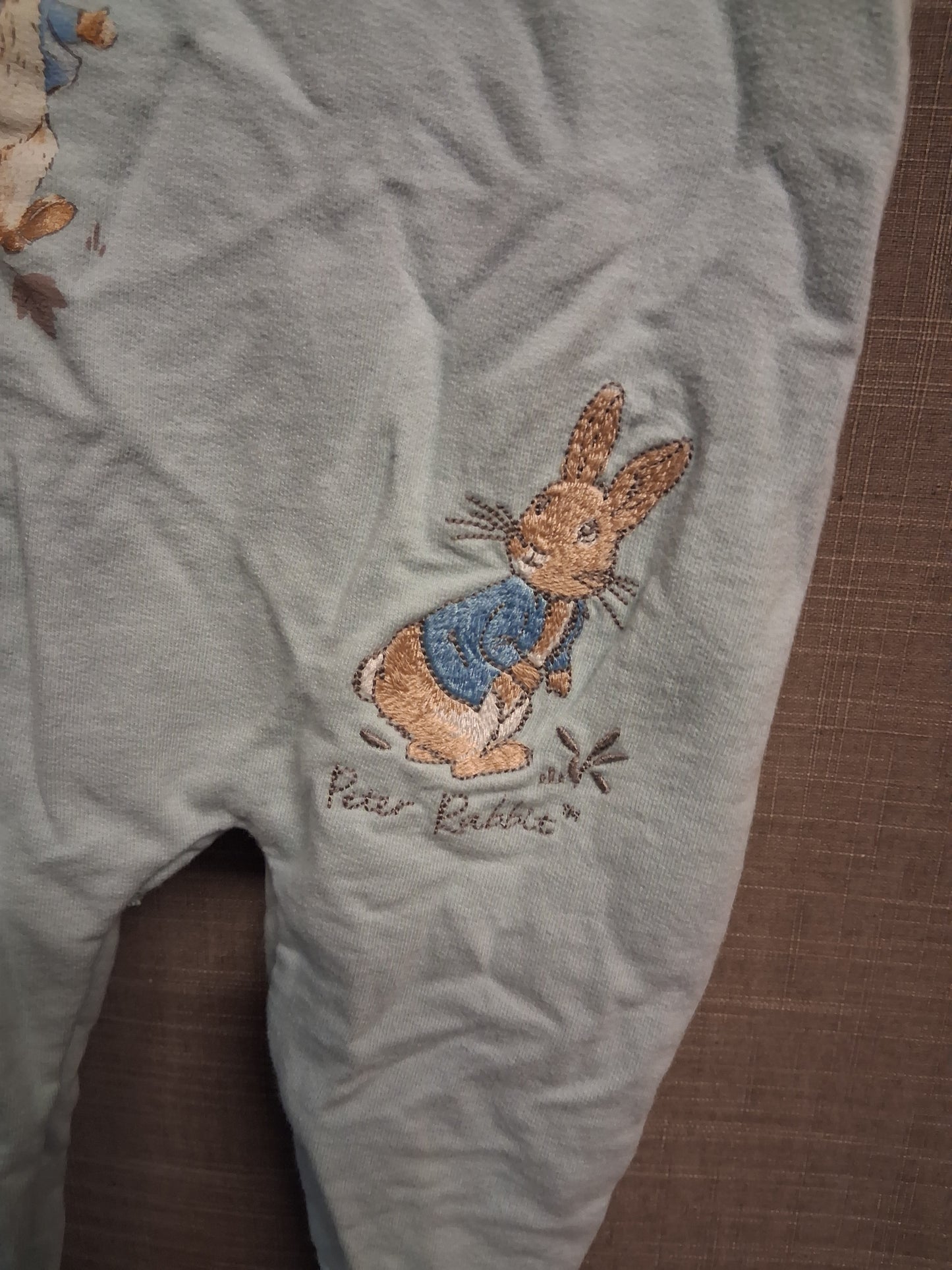 Nutmeg Boys Peter Rabbit Blue Jersey Dungarees Age 9-12 Months