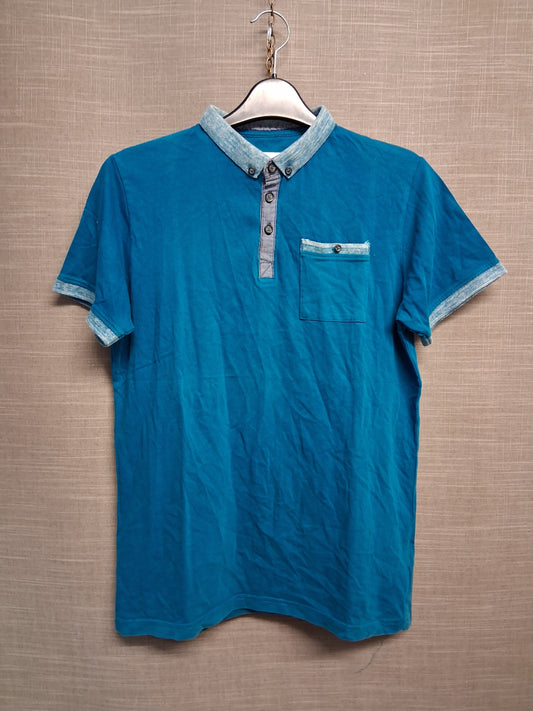 Matalan Boys Teal Short Sleeve Smart Polo T-Shirt Age 15 Years