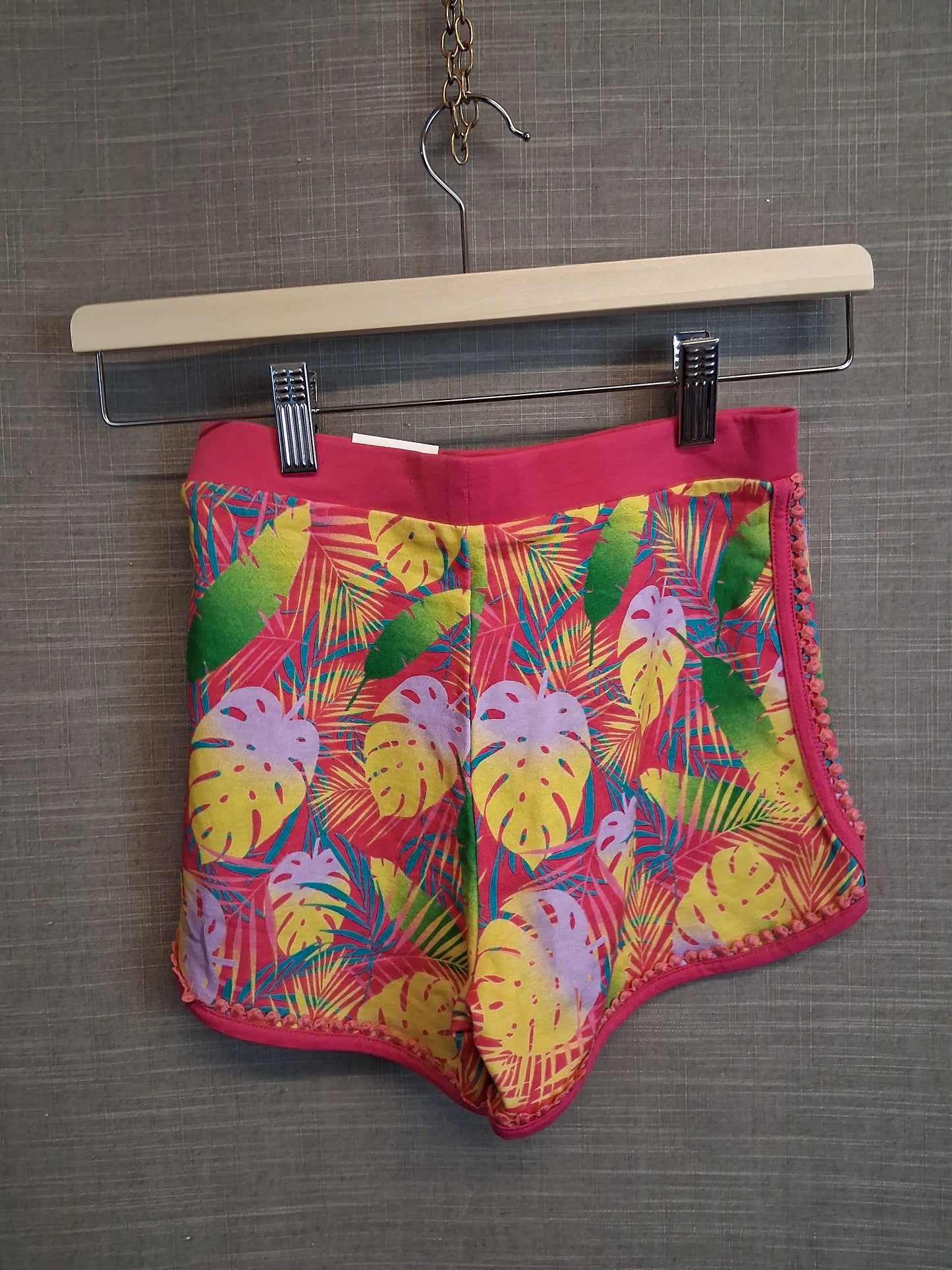 George Girls Floral Pink Shorts Age 7-8 Years New