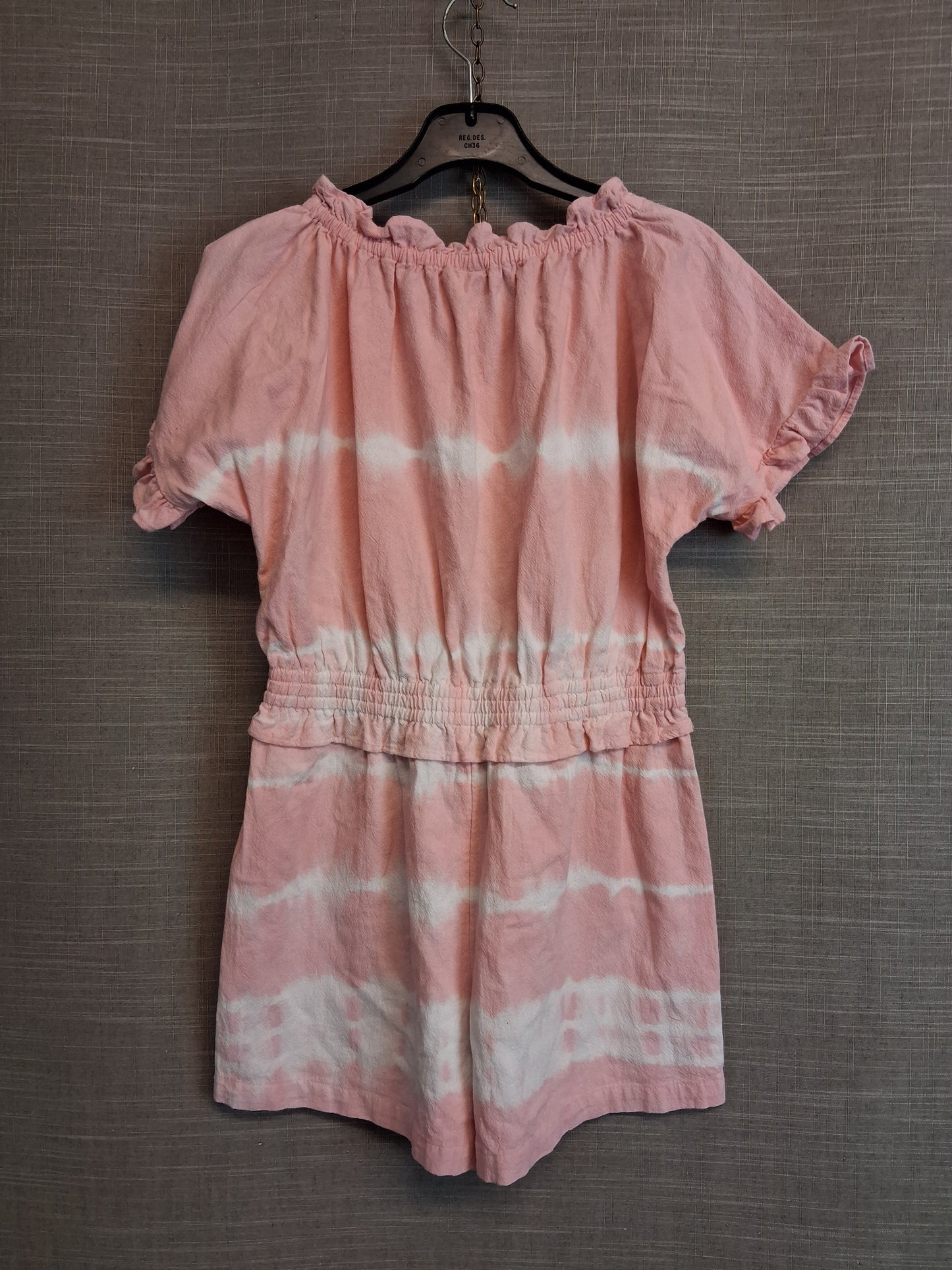 TU Girls Playsuit Pink Tie Dye Short Sleeve Age 9 Years