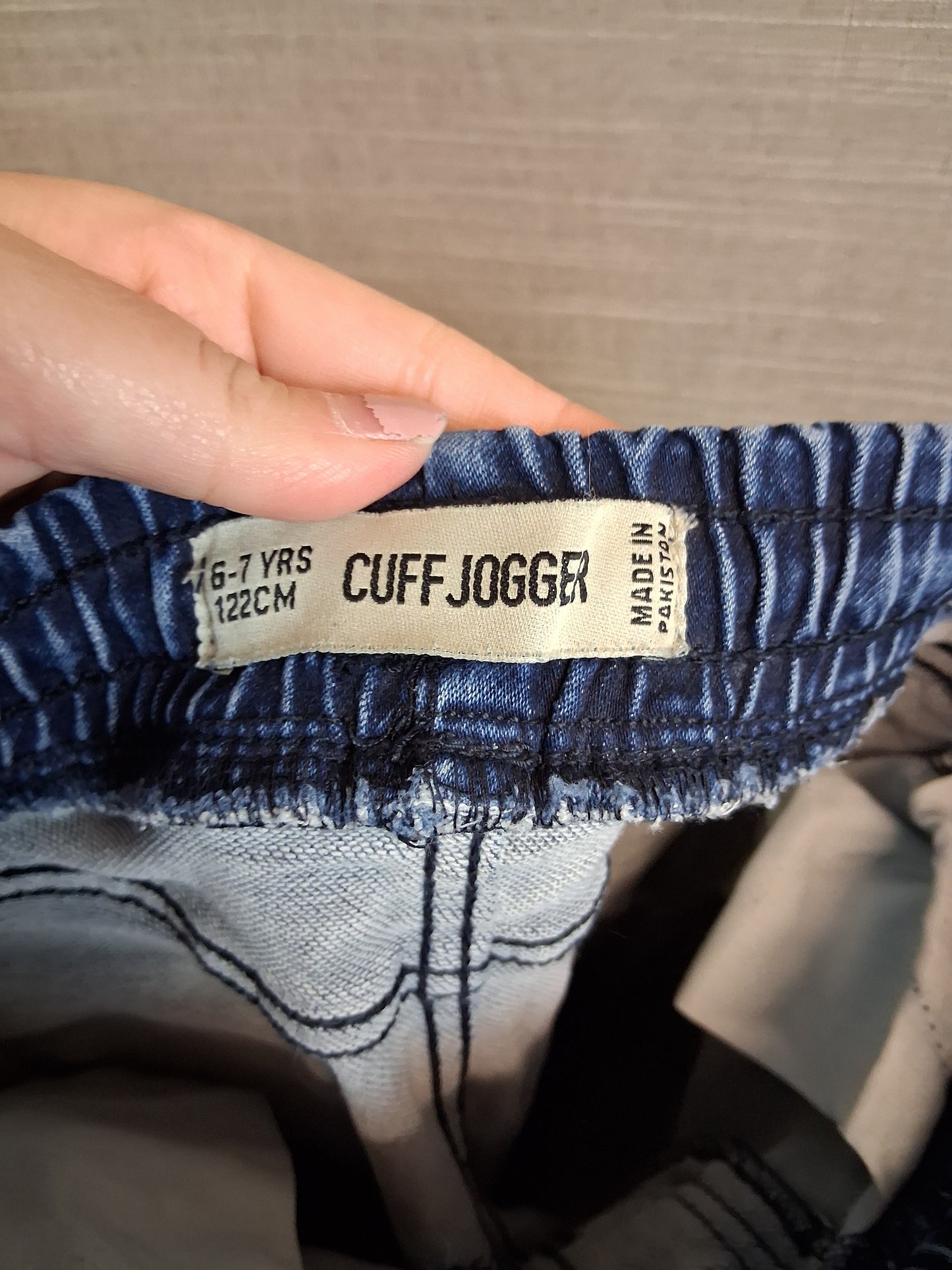 Primark Boys Cuff Jogger Jeans Blue Age 6-7 Years