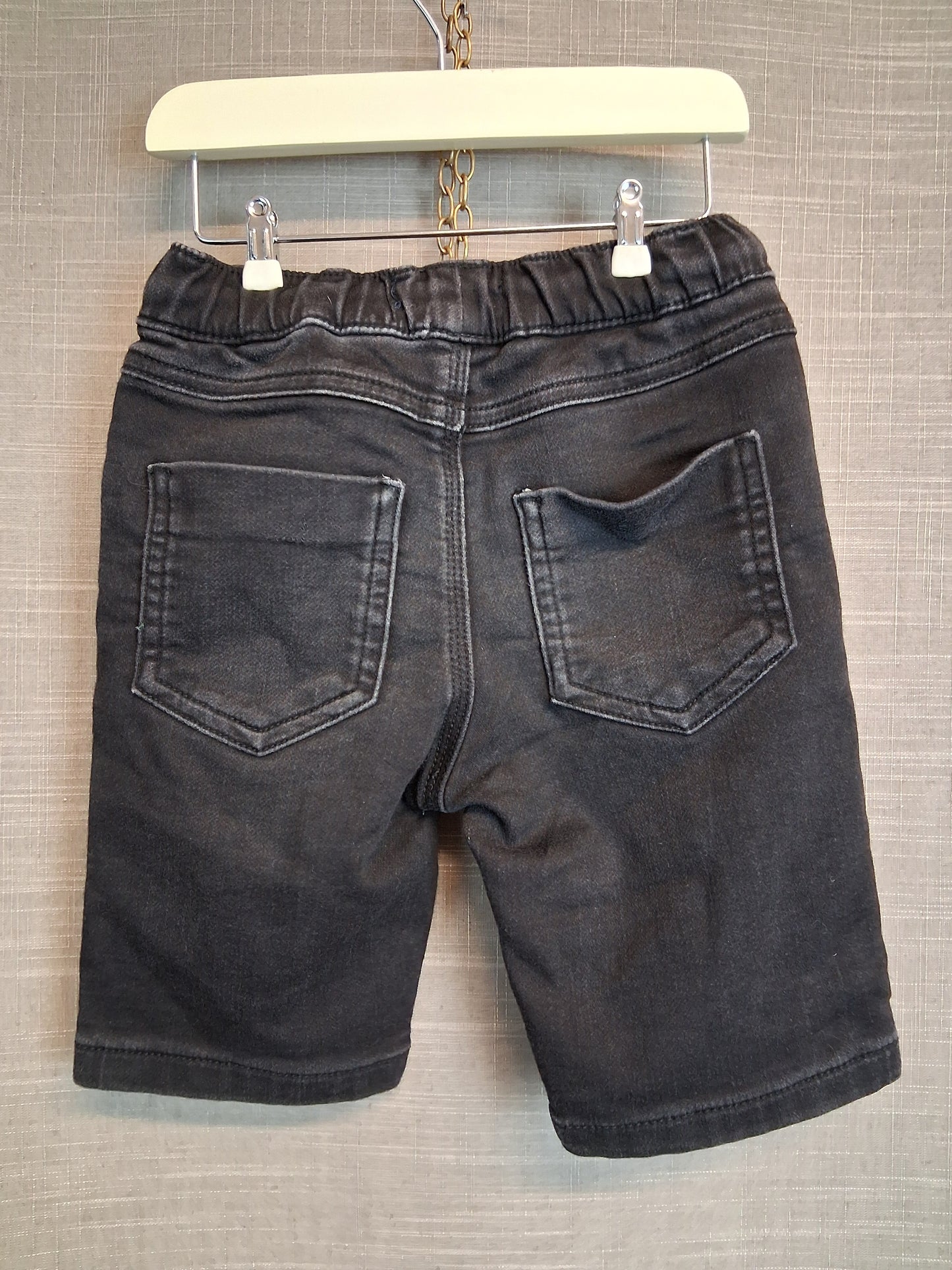 Matalan Boys Black Denim Shorts Age 6 Years