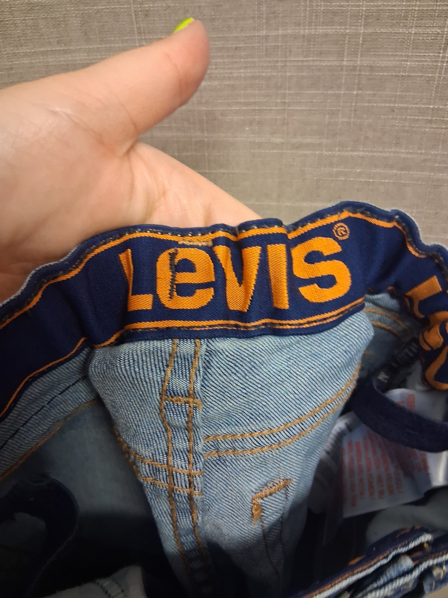 Levis Boys Blue Straight Slim Leg Jeans Age 6 Years