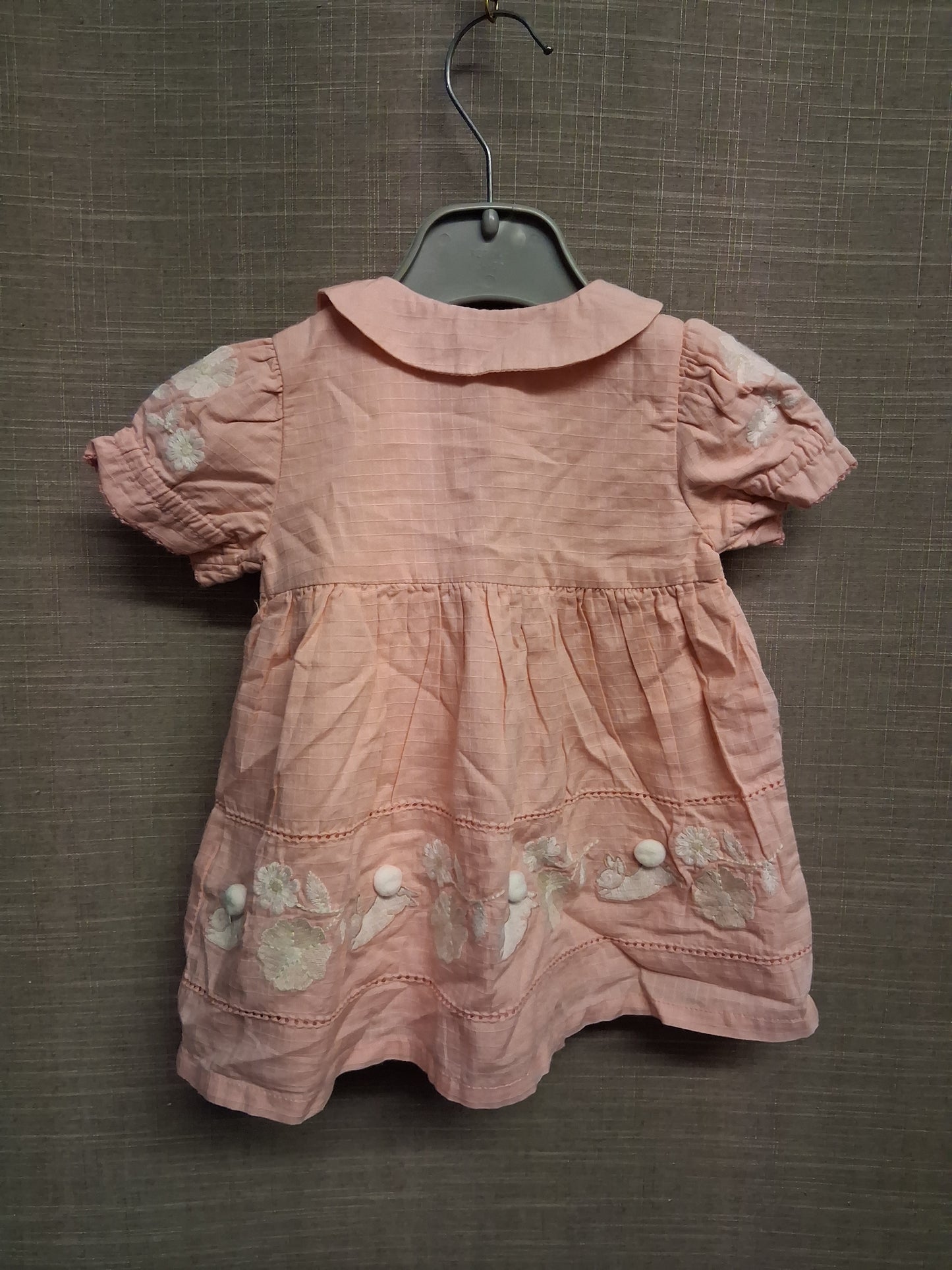 Marks and Spencer Peter Rabbit Pink Dress Short Sleeve Age 3-6 Months