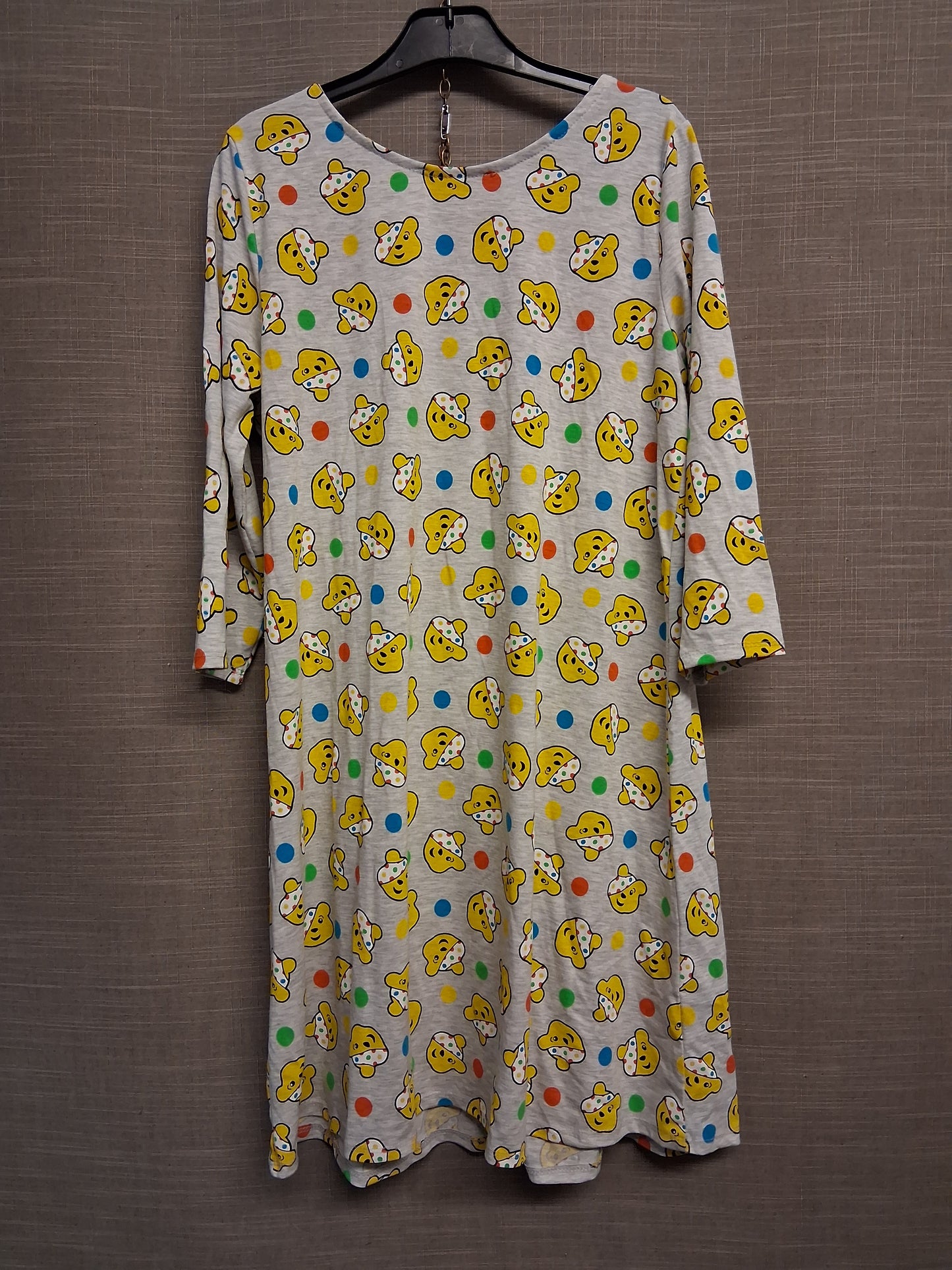 George Ladies/Teen "Pudsey" Children in Need A Line Dress 3/4 Sleeve Size S