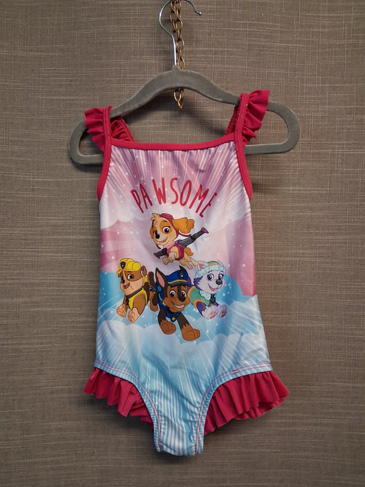 Character World Paw Patrol Girls Swimsuit One Piece Age 4 Years