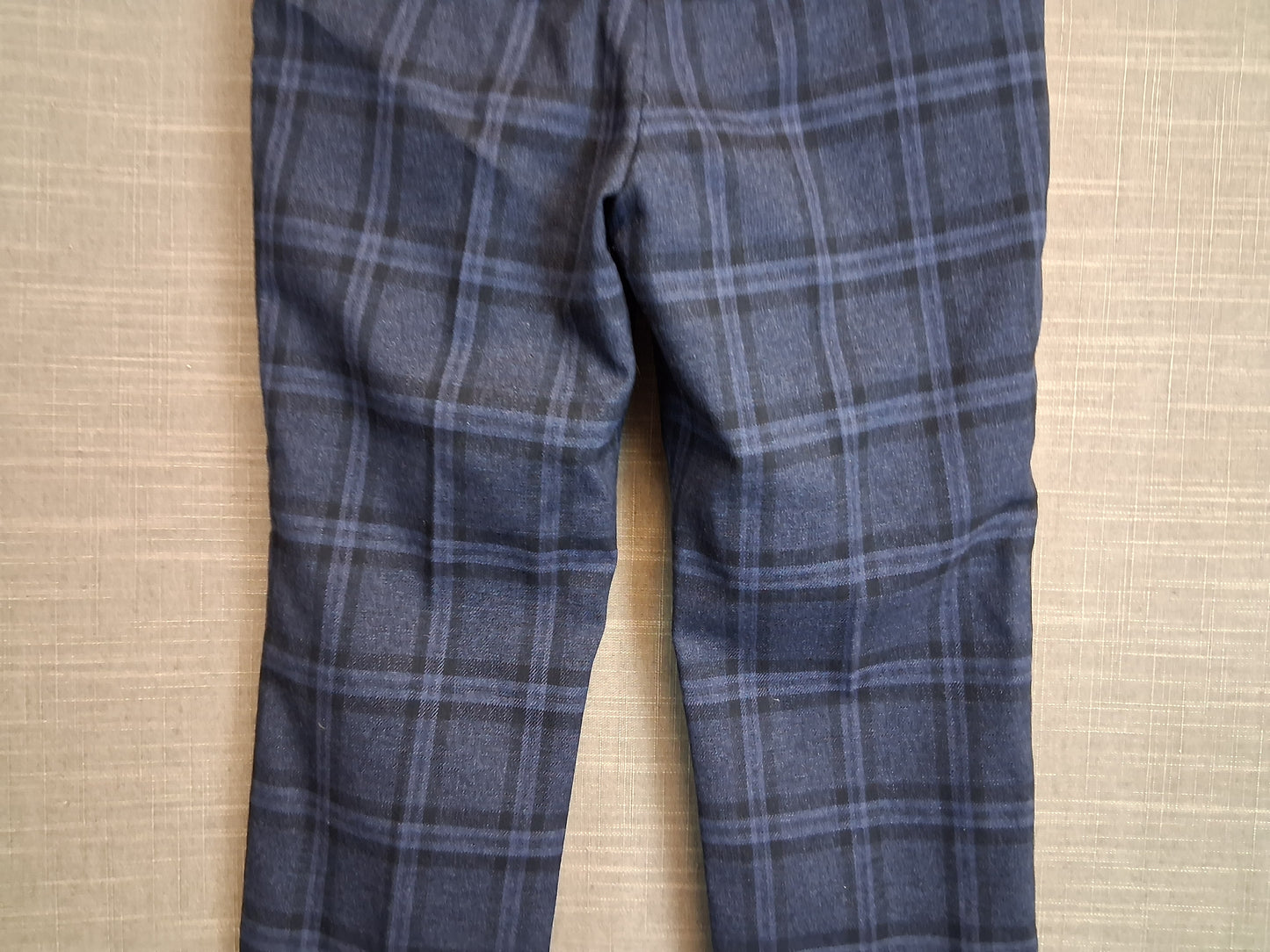 Next Boys Blue Check Smart Trousers Age 5 Years