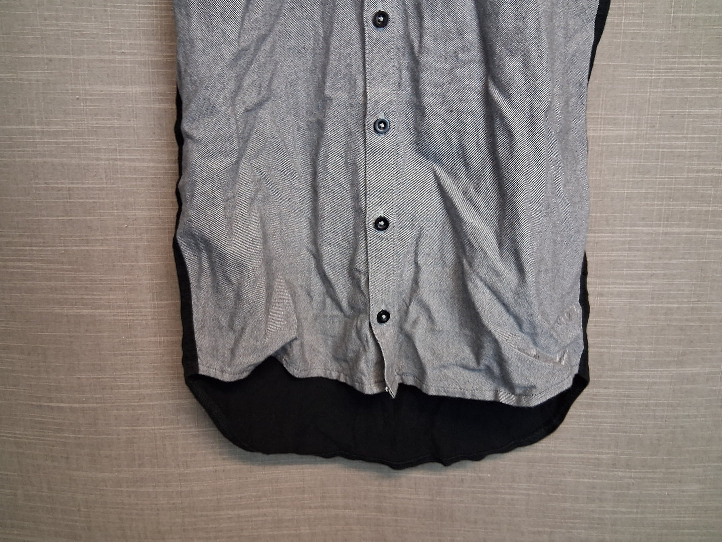 Next Boys Black and Grey Short Sleeve Shirt Age 11 Years