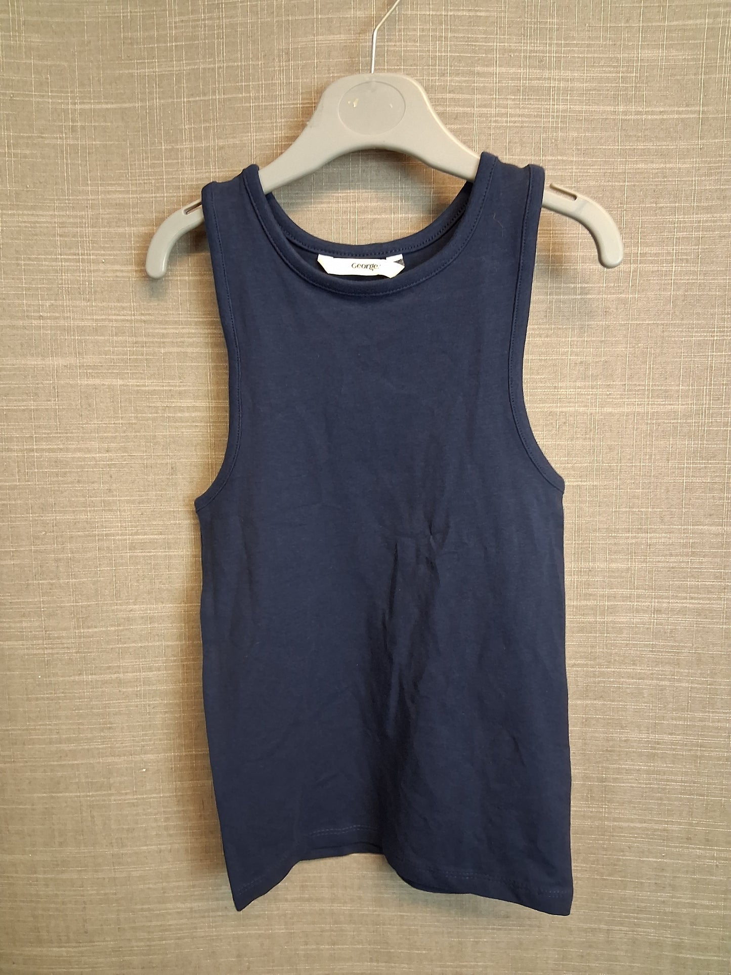 George Girls Pack of 3 Vest Tank Tops Age 6-7 Years Multicolour