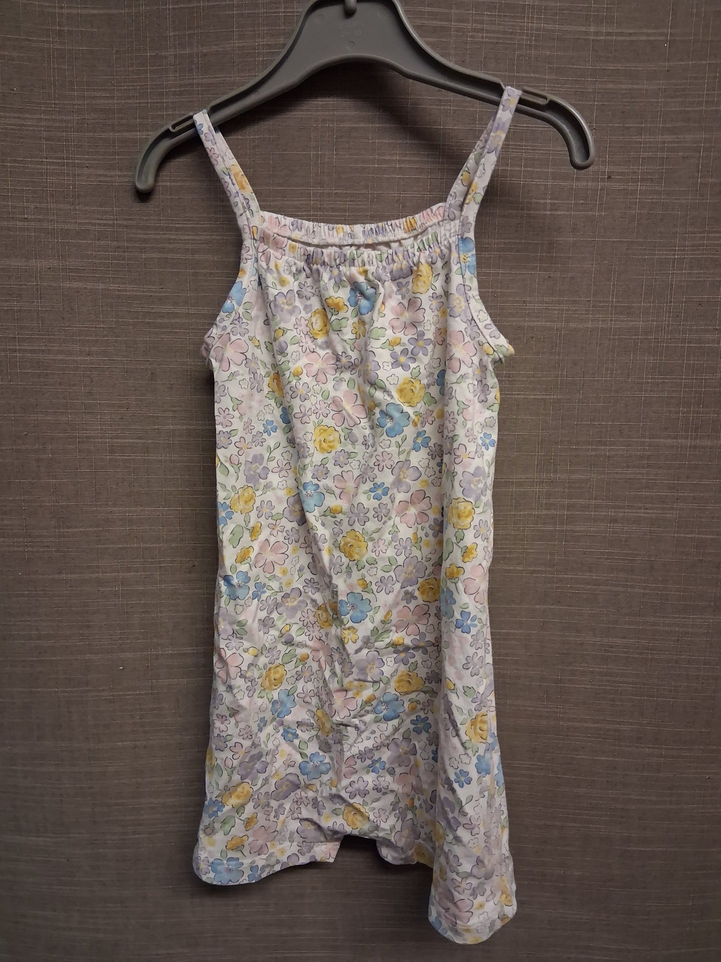 George Girls White Floral Jersey Playsuit Age 2-3 Years