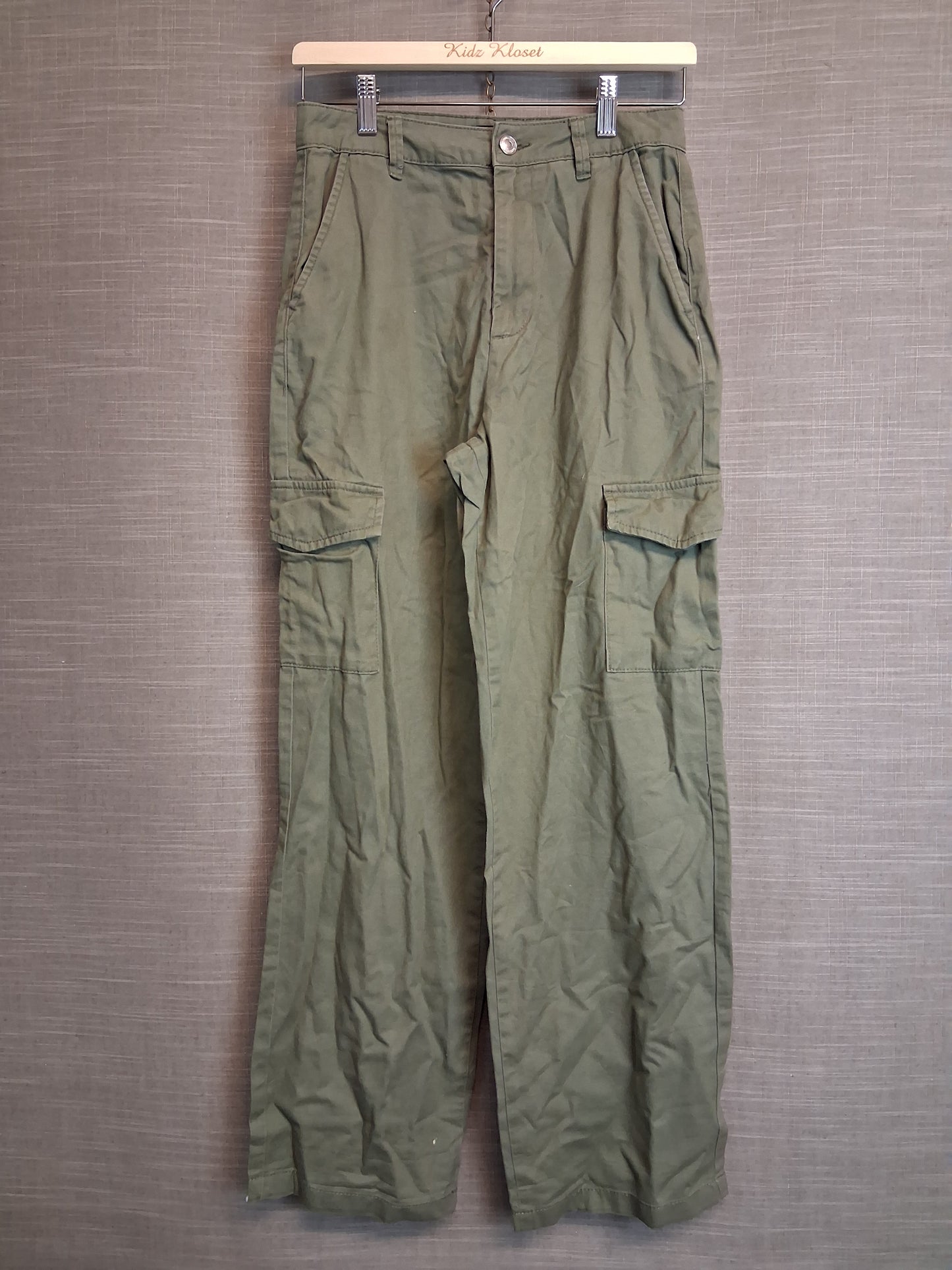 New Look Girls Cargo Trousers Khaki Green Age 13 Years