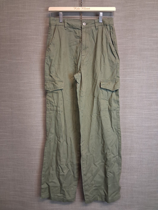 New Look Girls Cargo Trousers Khaki Green Age 13 Years