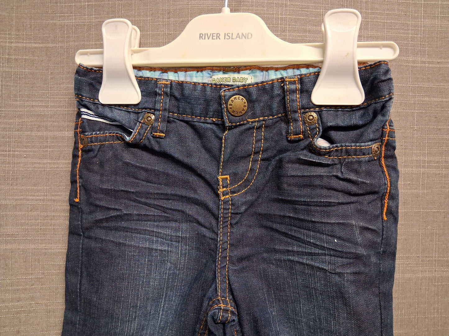 Ted Baker Boys Darkwash Blue Denim Jeans Age 3-6 Months