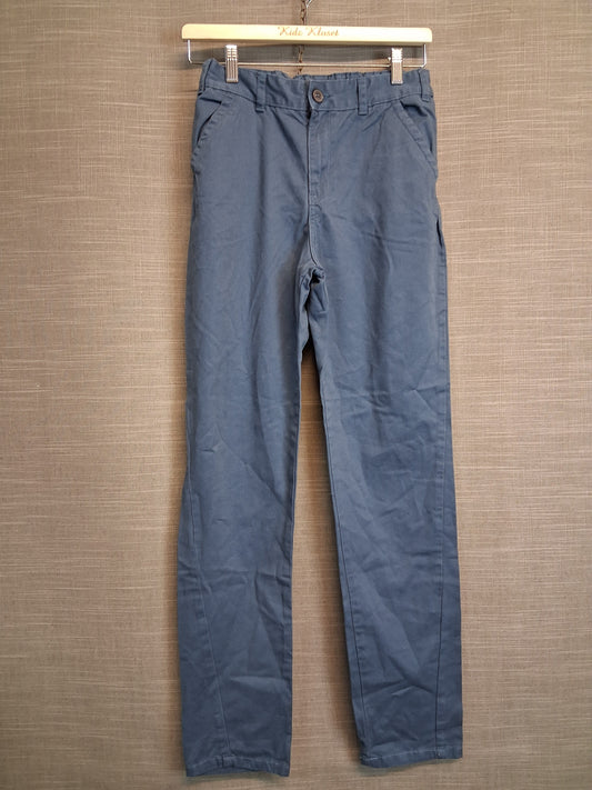 F&F Boys Blue Chino Trousers Age 13-14 Years 100% Cotton