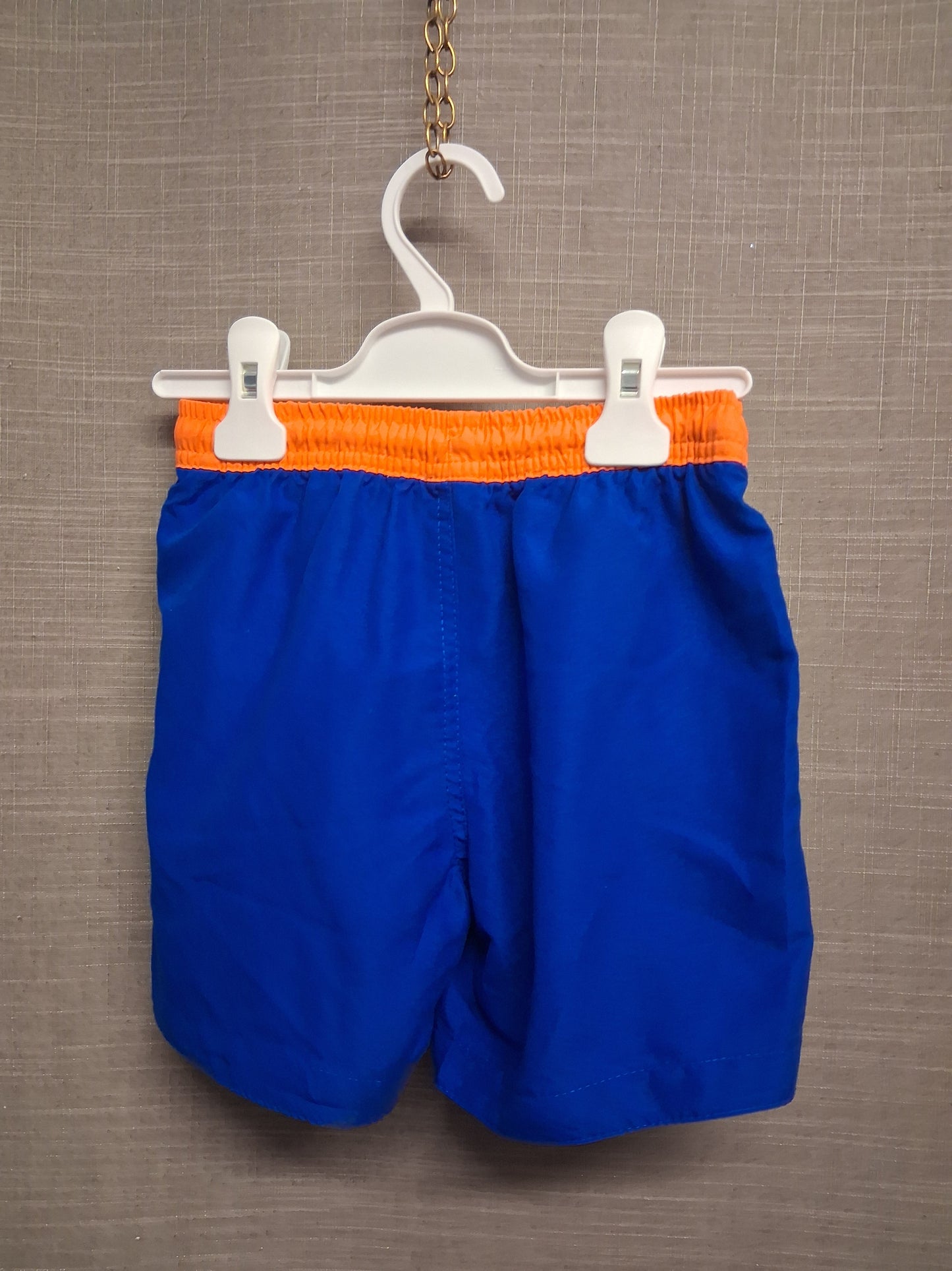 Primark Boys Swim Shorts Blue Orange Age 4-5 Years New