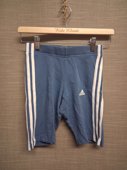 Adidas Blue 3 Stripe Cycle Legging Shorts Size XS Womens Teens