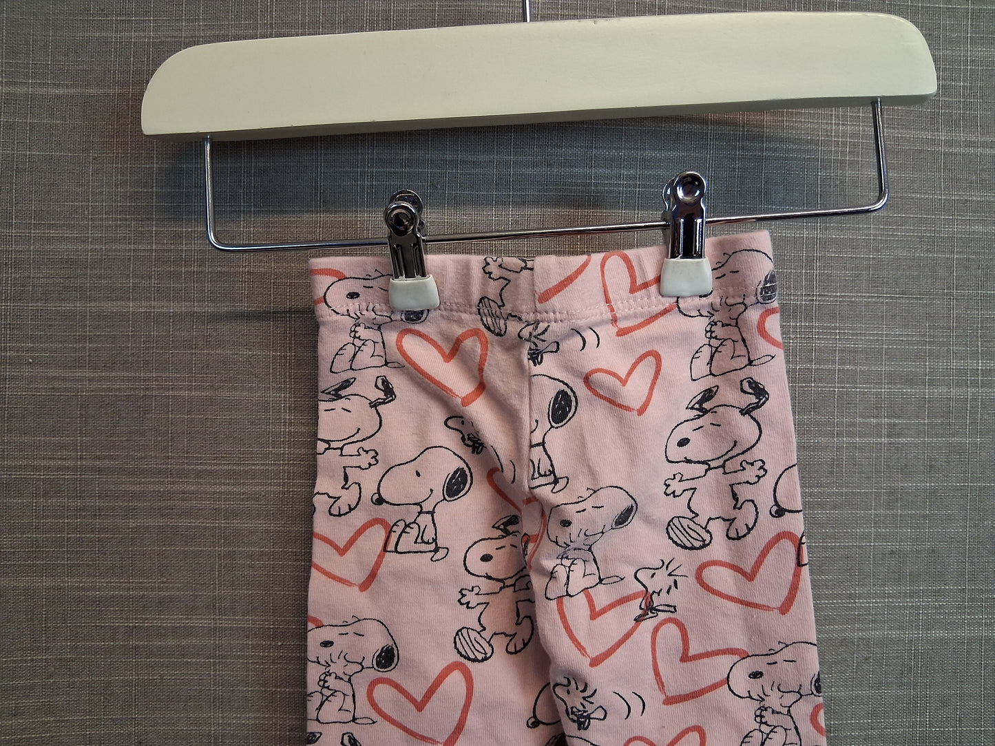 F&F Girls Snoopy Theme Pink Leggings Age 0-3 Months