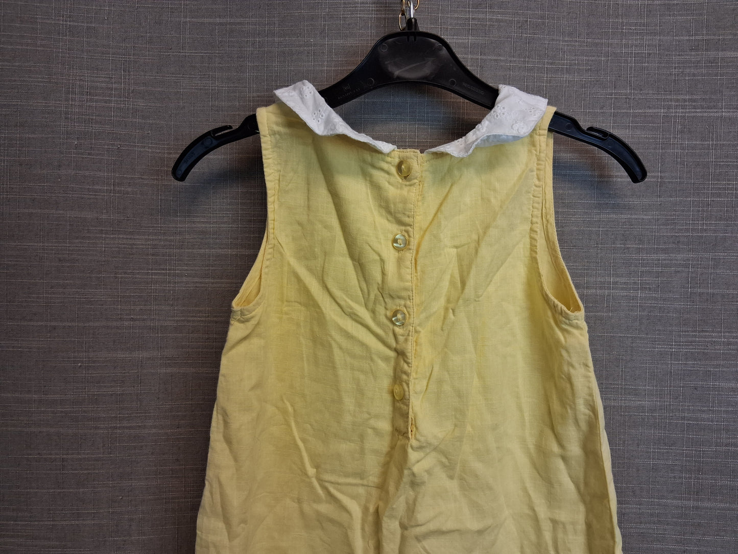 Matalan Girls Sleeveless Yellow Dress Age 6-7 Years