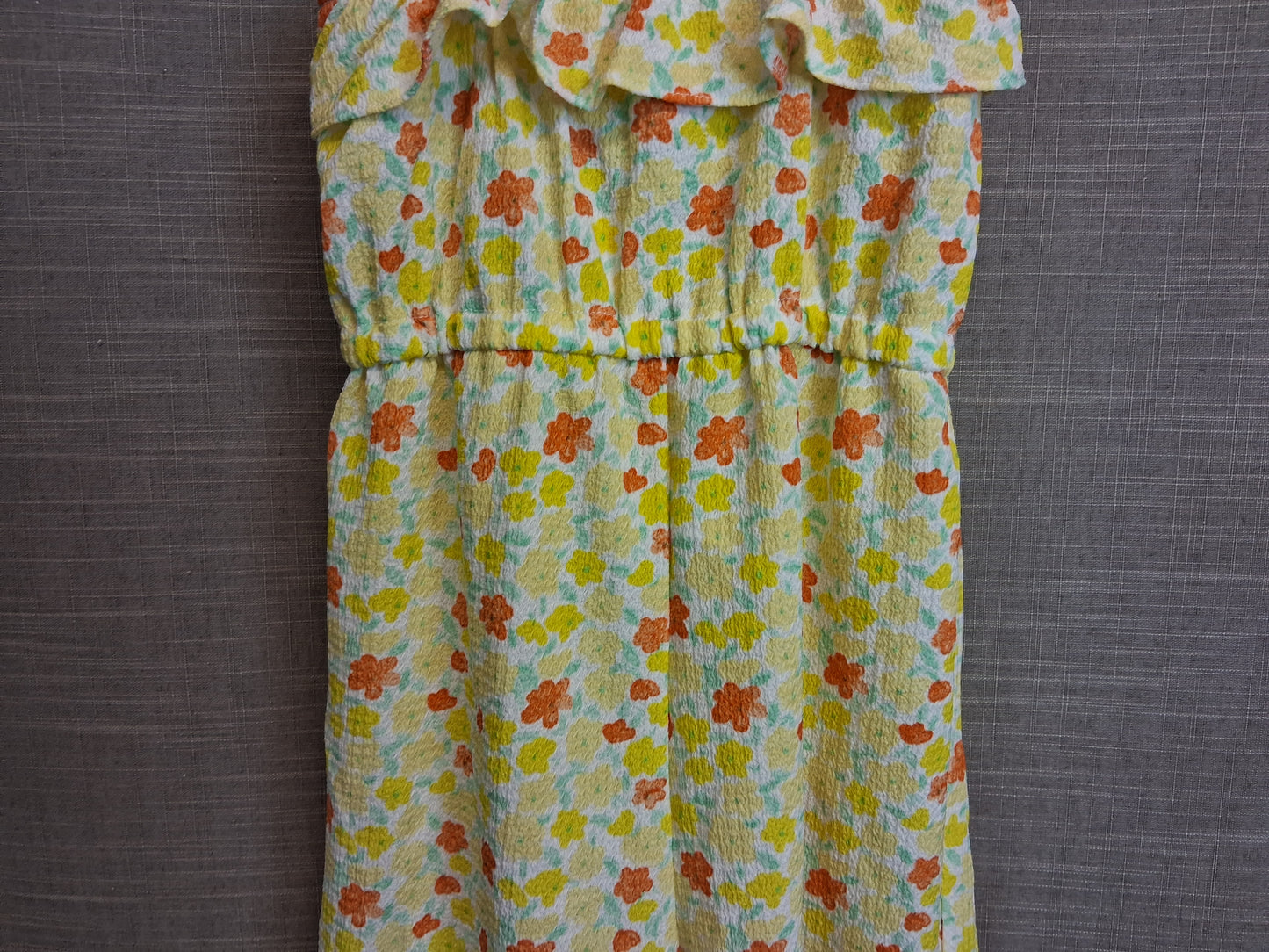 Primark Girls Yellow Floral Playsuit Age 9-10 Years New