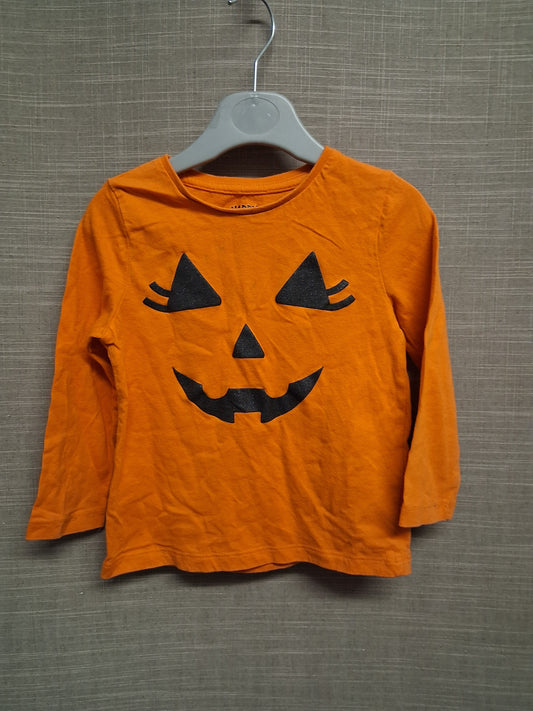 F&F Halloween Theme Orange Long Sleeve T-Shirt Age 18-24 Months