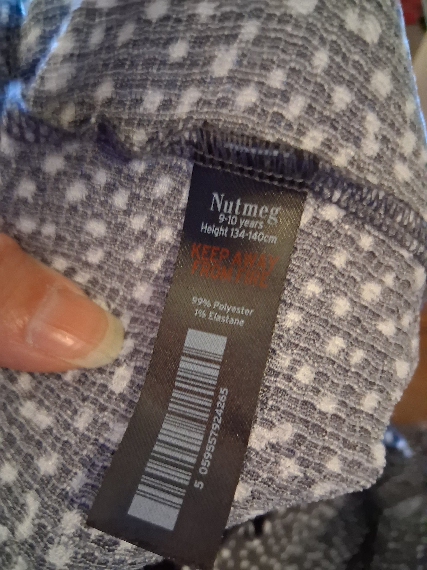 Nutmeg Girl Spotty Summer Lightweight Trousers Age 9-10 Years