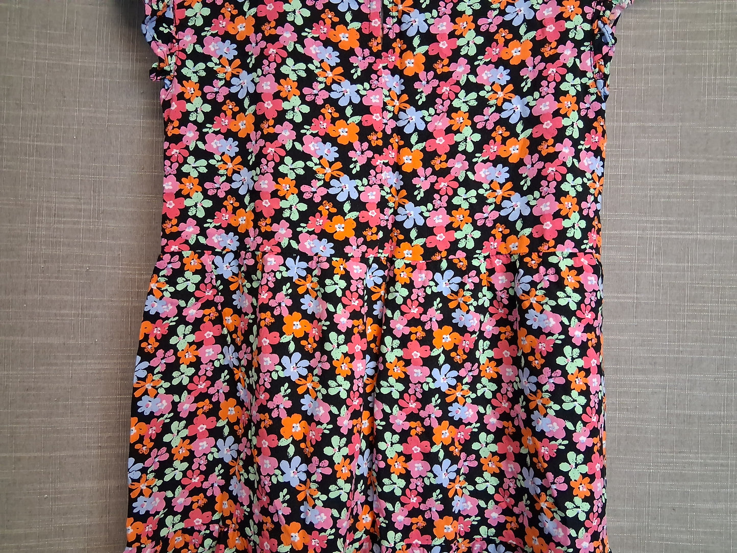 Primark Girls Multicolour Floral Dress Cap Sleeve Age 10-11 Years