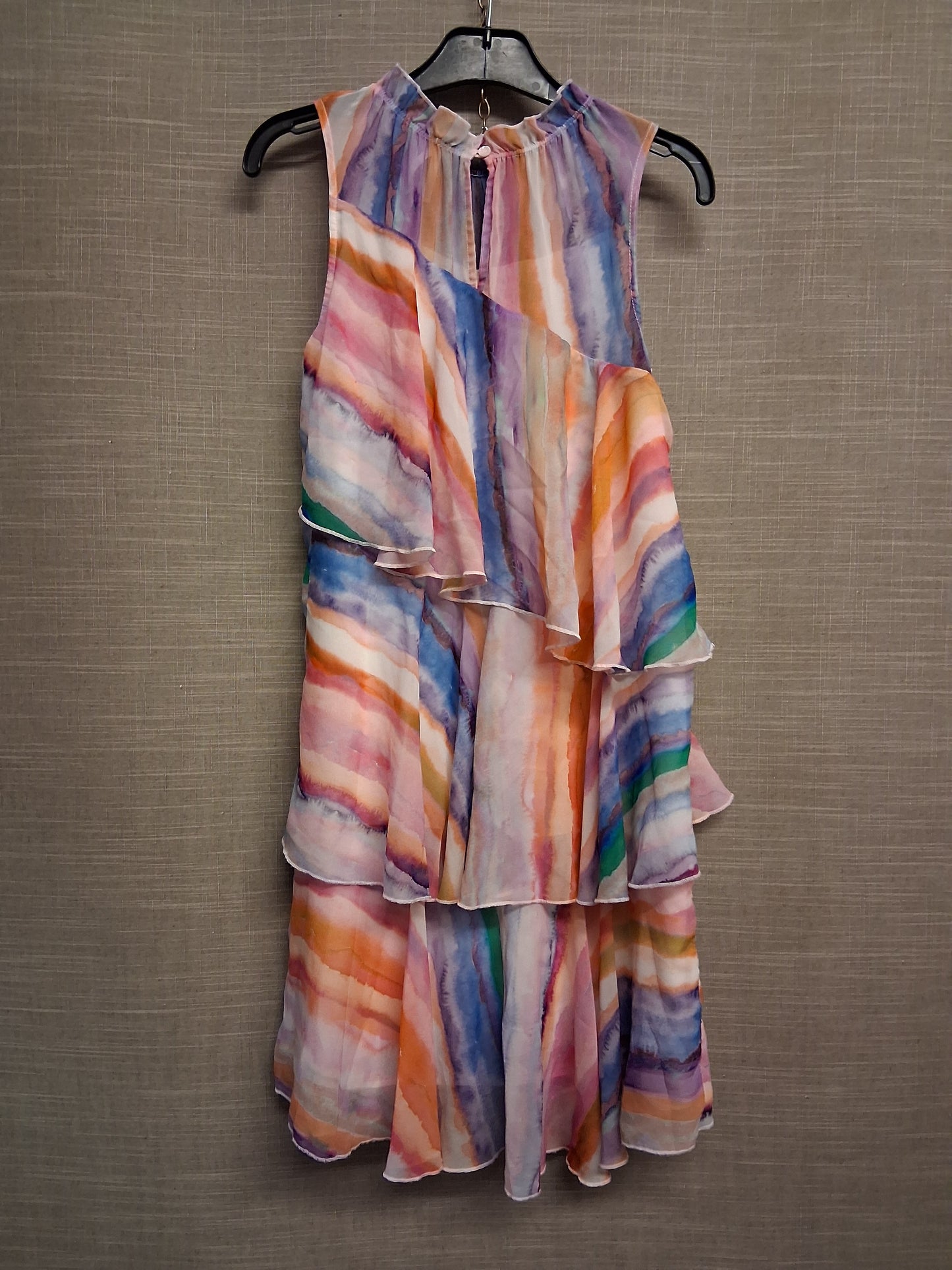 Next Girls Layered Tiered Sleeveless Dress Age 10 Years Multicolour