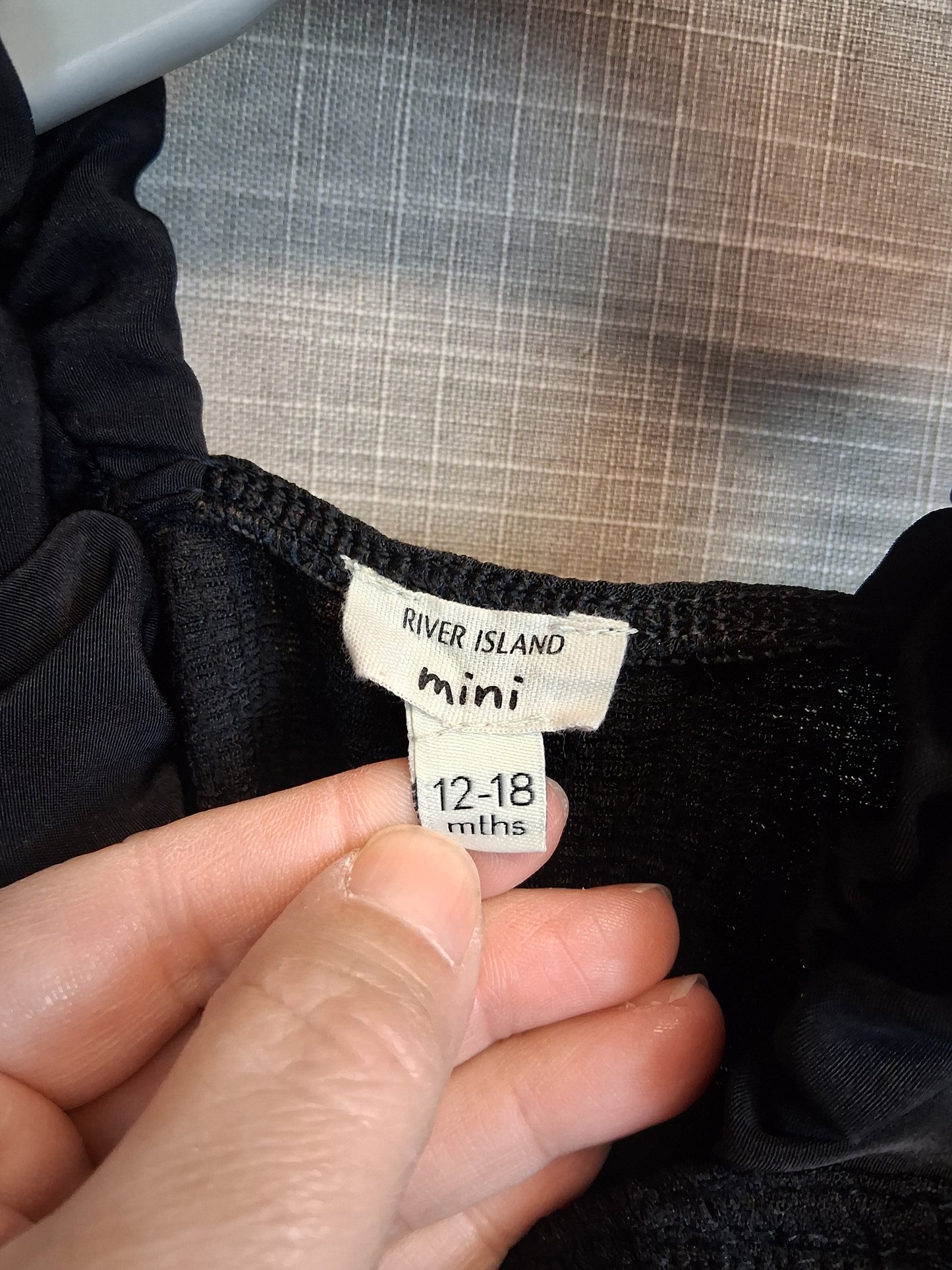 River Island Girls Playsuit Age 12-18 Months Black