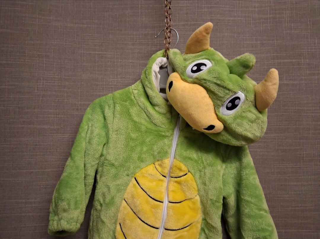 Michley Baby Boys Green Dragon Onesie All In One Age 6-9 Months