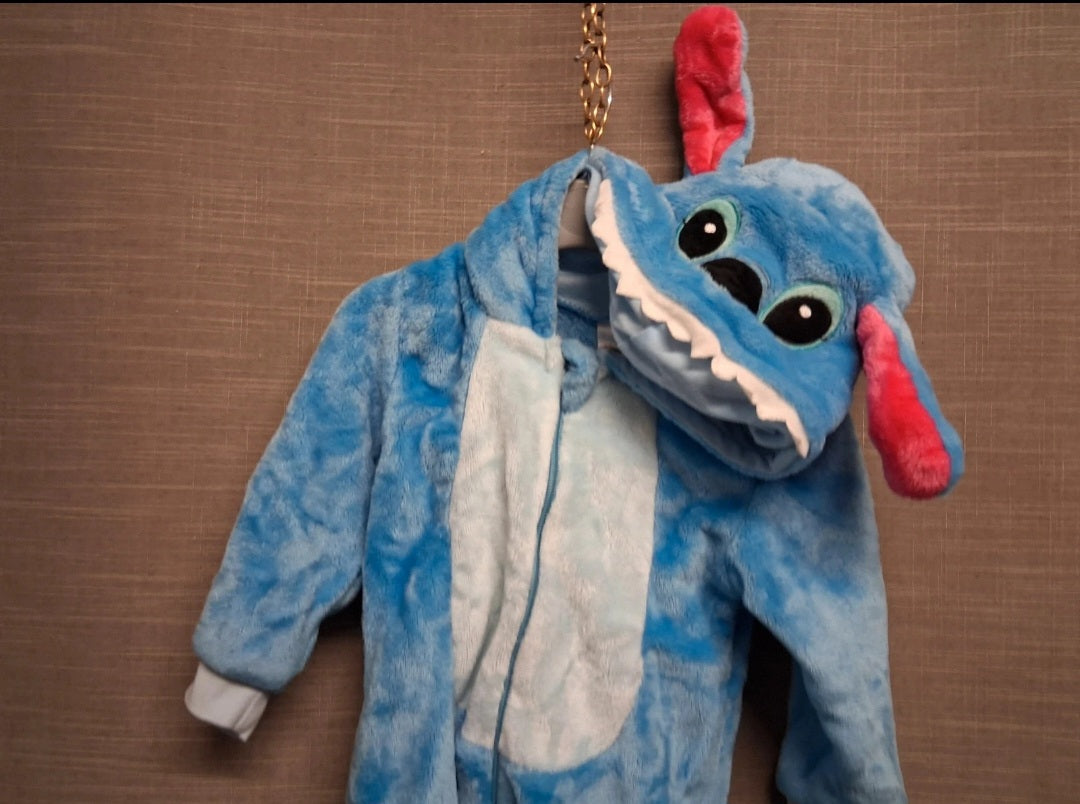 Michley Blue Monster Stitch Onesie All in One Age 12 Months
