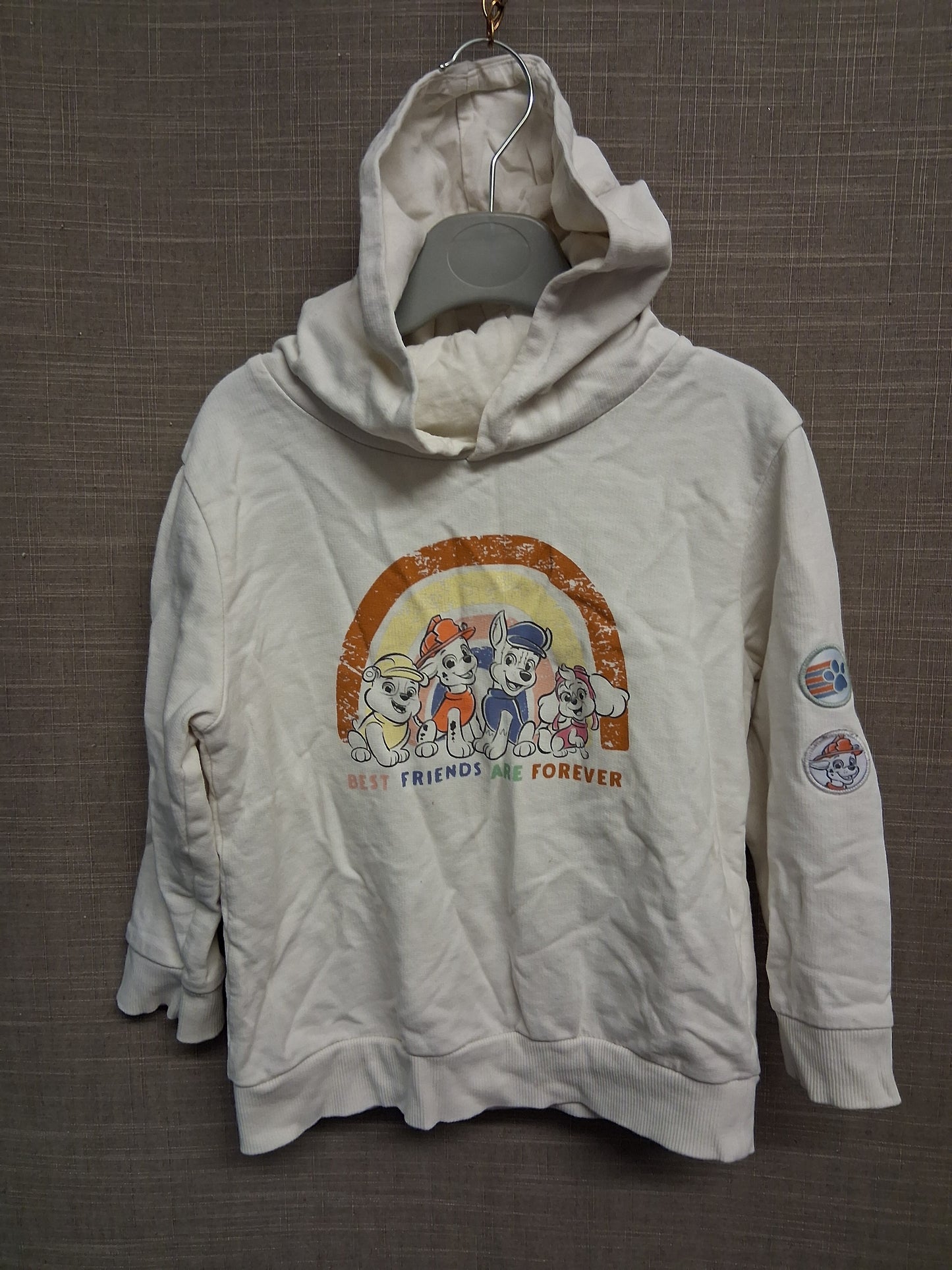 George Paw Patrol Boys Cream Hoodie Age 2-3 Years