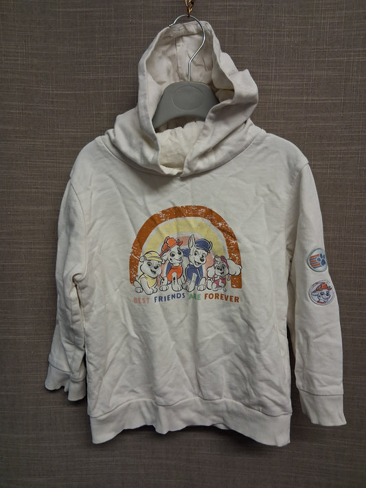 George Paw Patrol Boys Cream Hoodie Age 2-3 Years