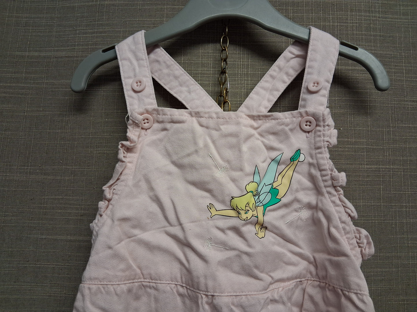 Disney Primark Tinkerbell  Dungarees Pink Age 2-3 Years