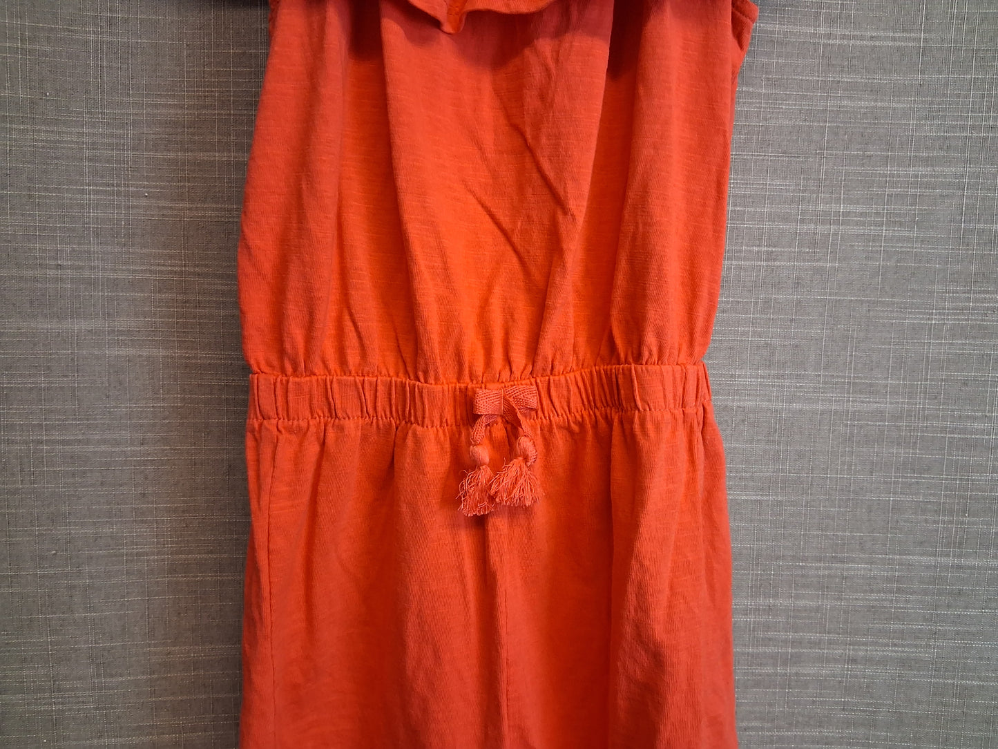 TU Girls Orange Off the Shoulder Jersey Playsuit Age 5-6 Years