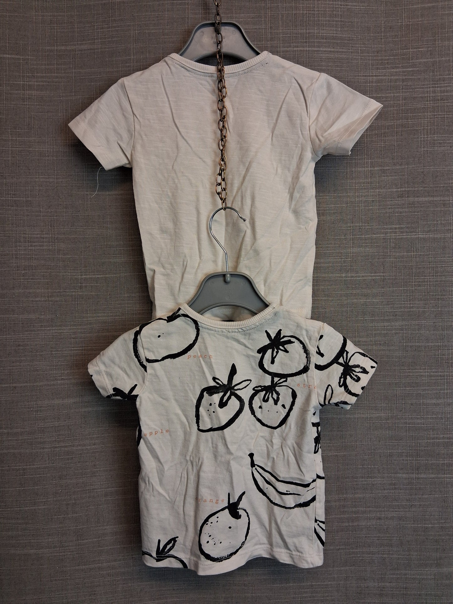 George Boys Twin Pack Beige T-Shirt Age 3-6 Months