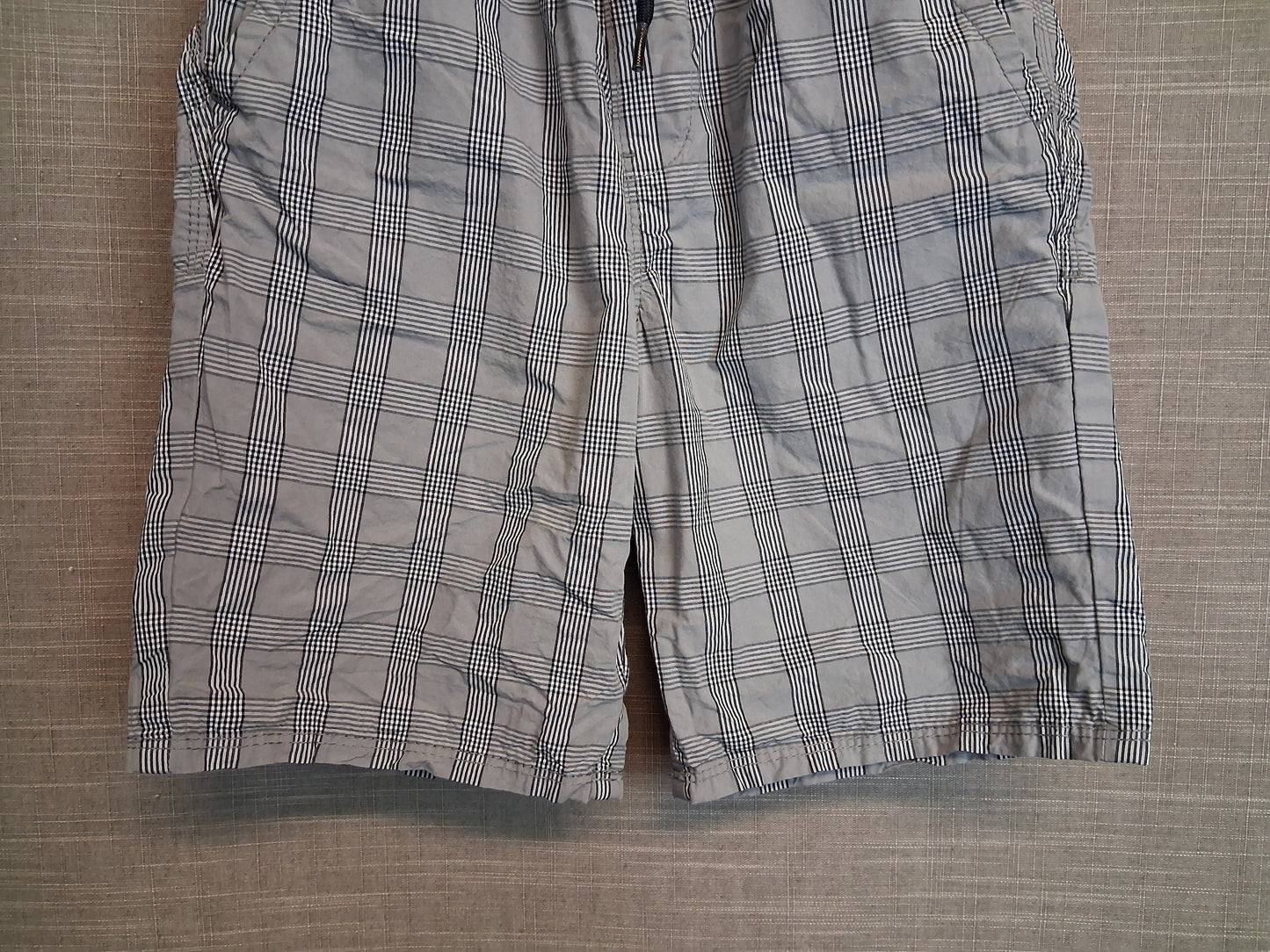 George Boys Check Shorts Grey Age 9-10 Years