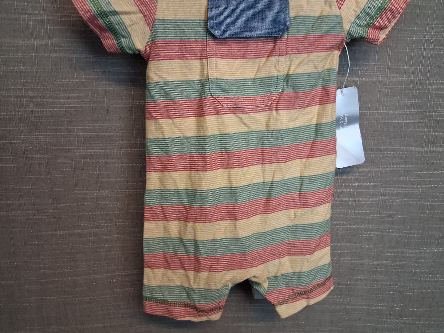 Nutmeg Boys Multicolour Striped Romper Age 0-3 Months New