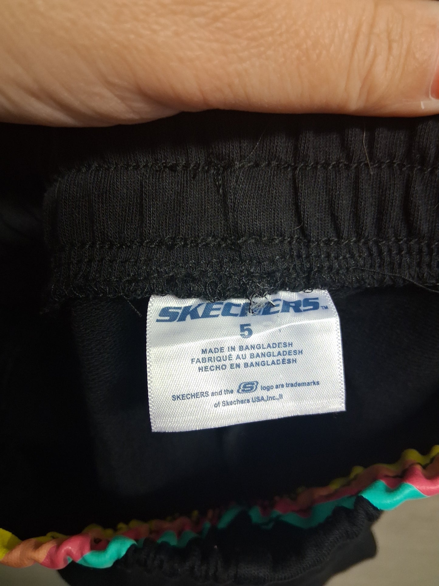 Skeckers Girls Black Jersey Shorts Age 5 Years