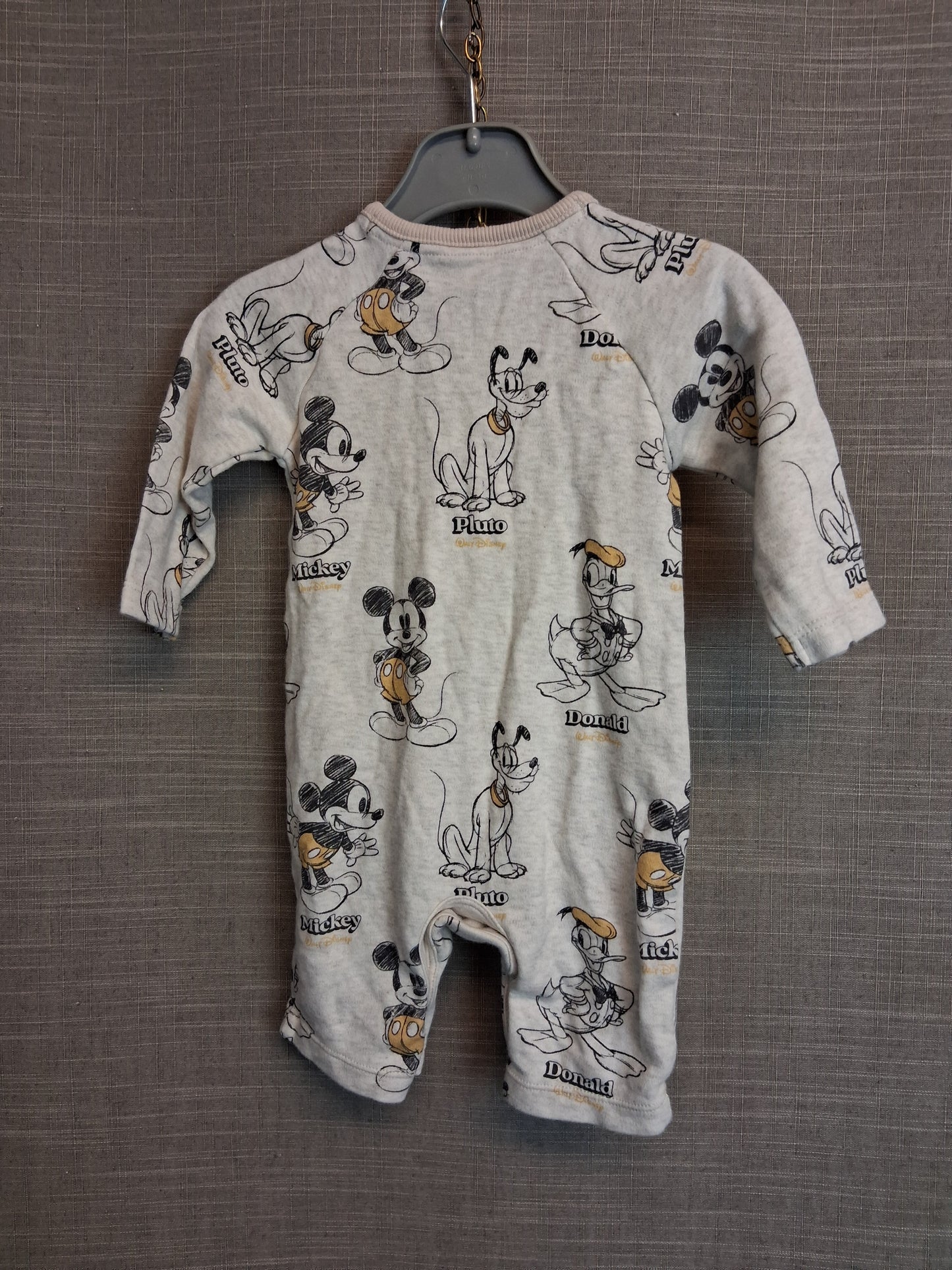 Disney Boys Mickey Mouse Sleepsuit Romper Age 3-6 Months
