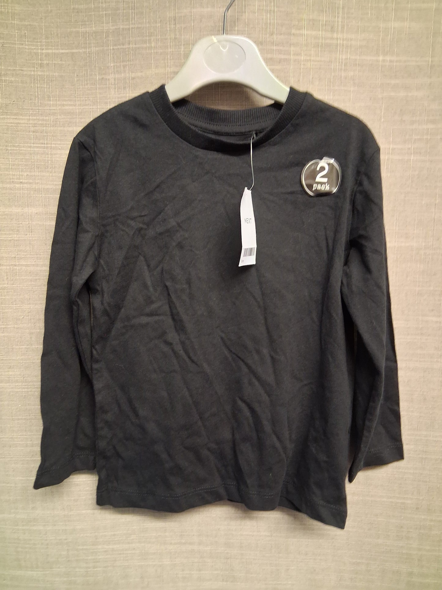 Next Boys Black Long Sleeve T-Shirt Age 3 Years New