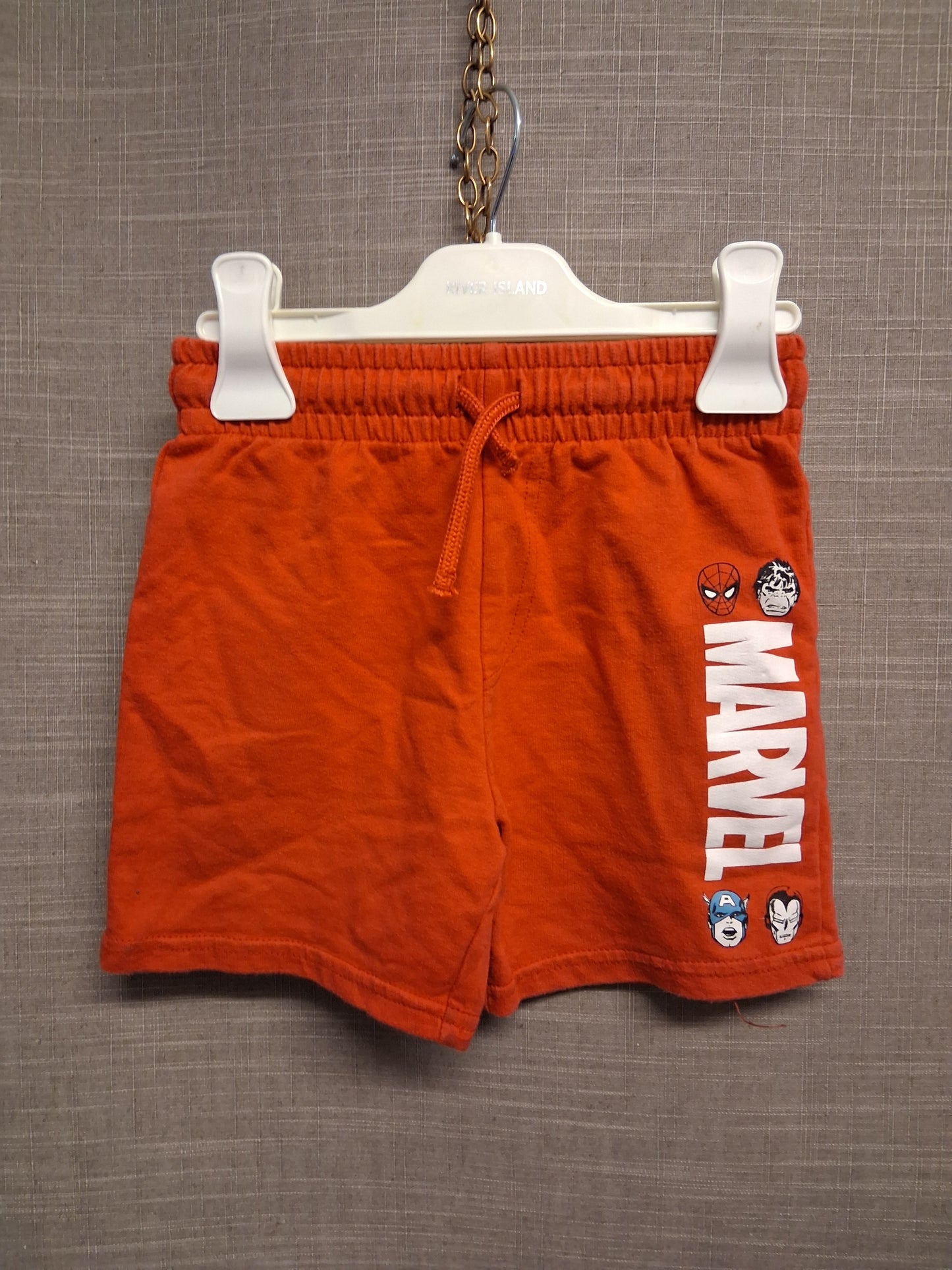 George Marvel Boys Red Jersey Shorts Age 4-5 Years