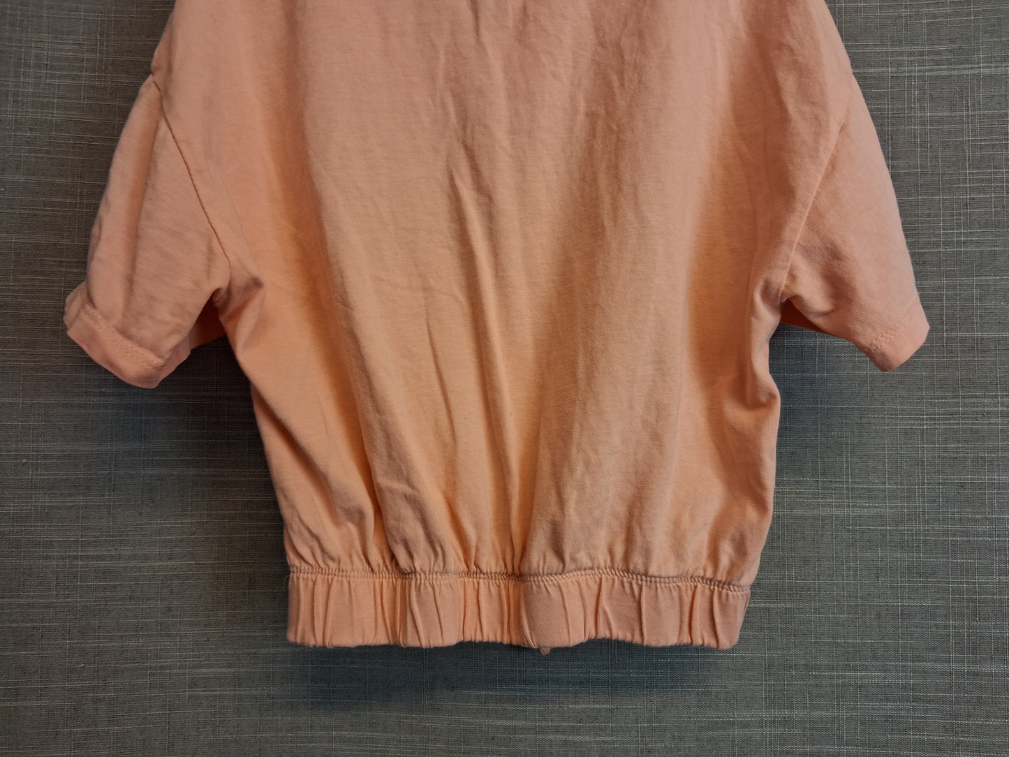 River Island Orange Cropped Short Sleeve T-Shirt Size 7-8 Years
