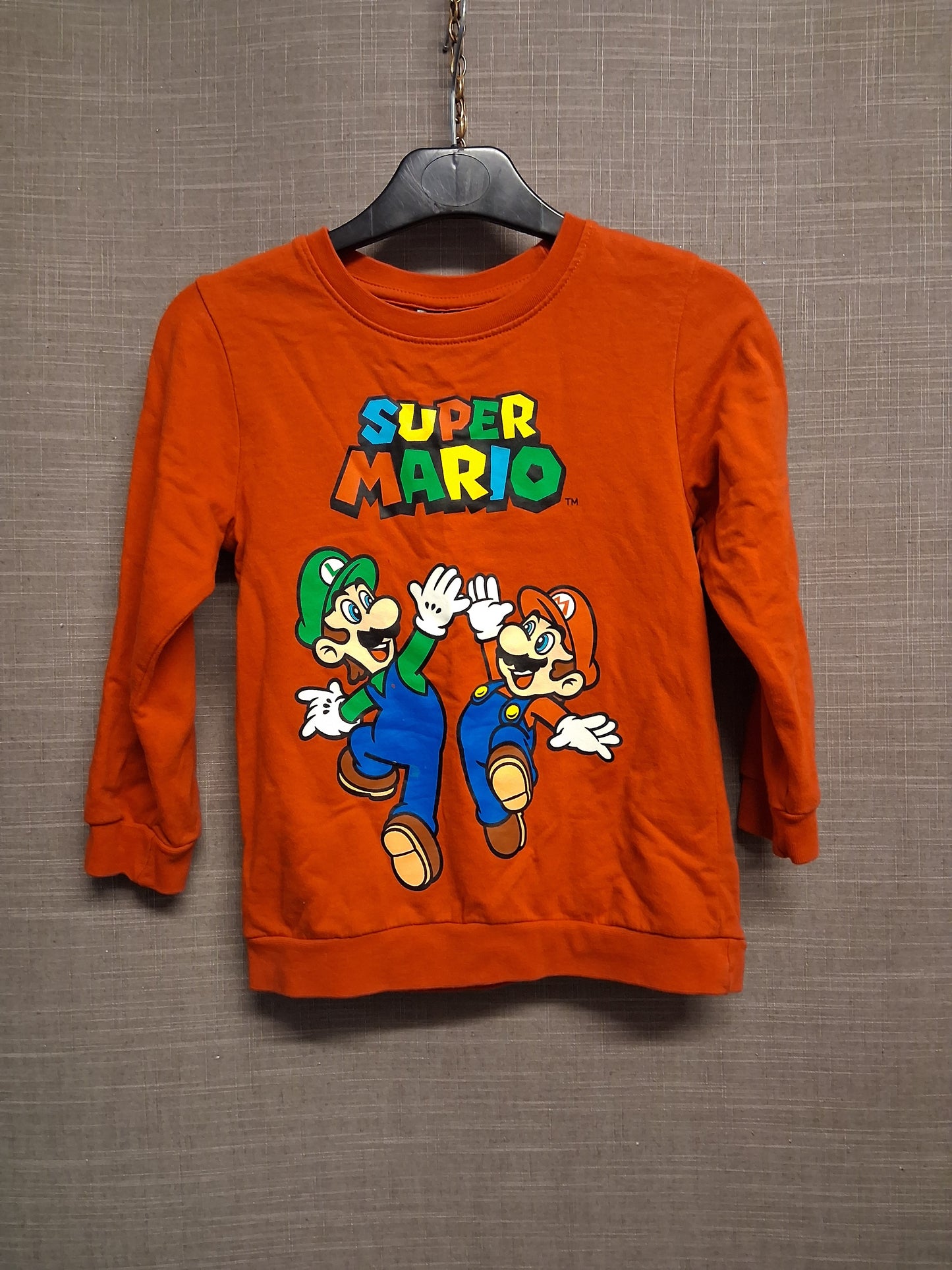 Matalan Super Mario Bros Nintendo Sweater Red Age 6-7 Years
